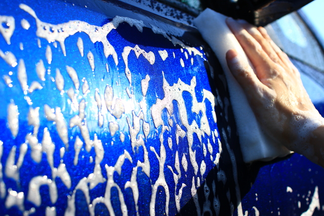 カーシャンプーの泡