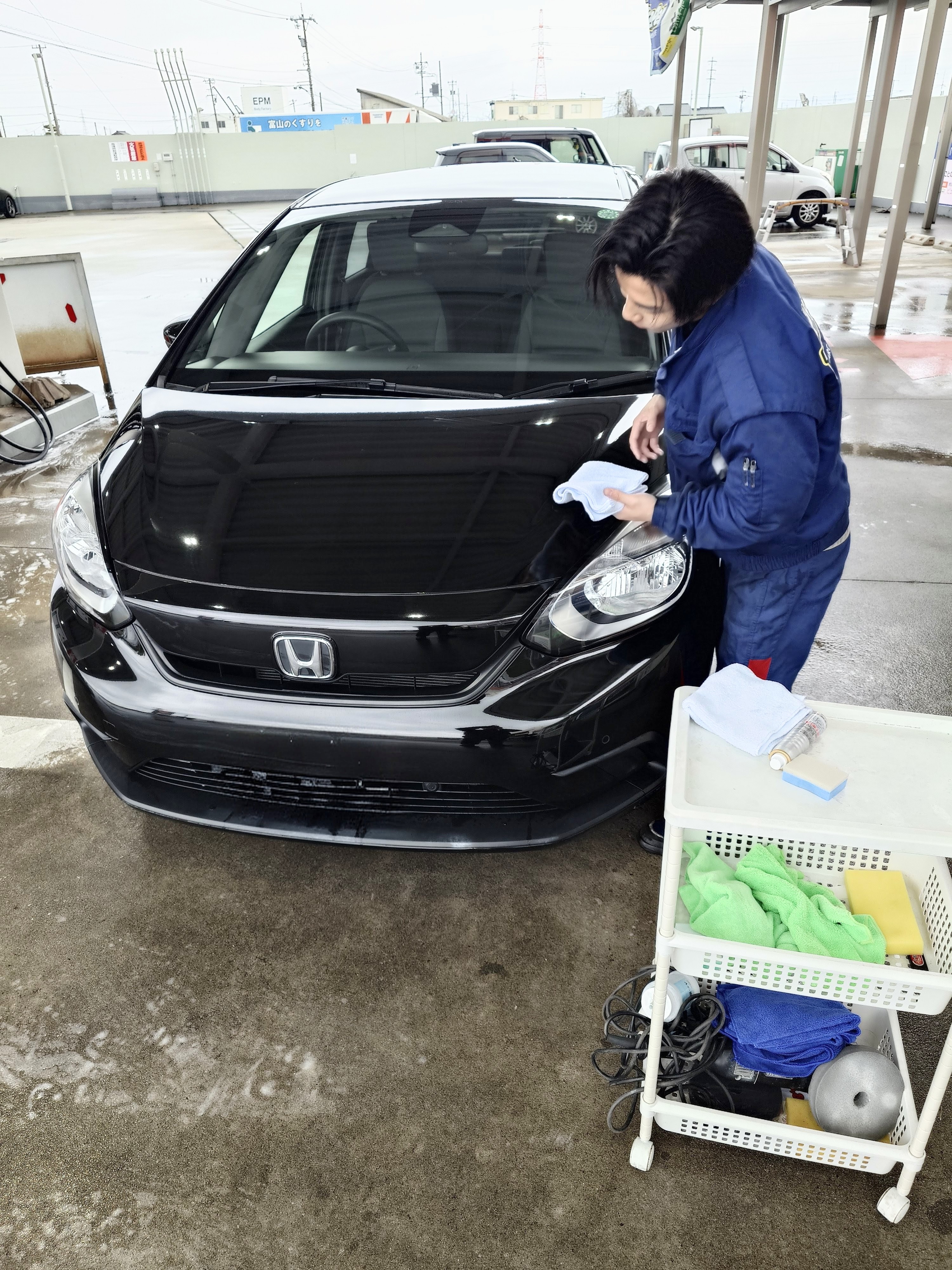 雨の日に効果実感！富山小杉TSのキーパーコーティングで愛車ピカピカ✨