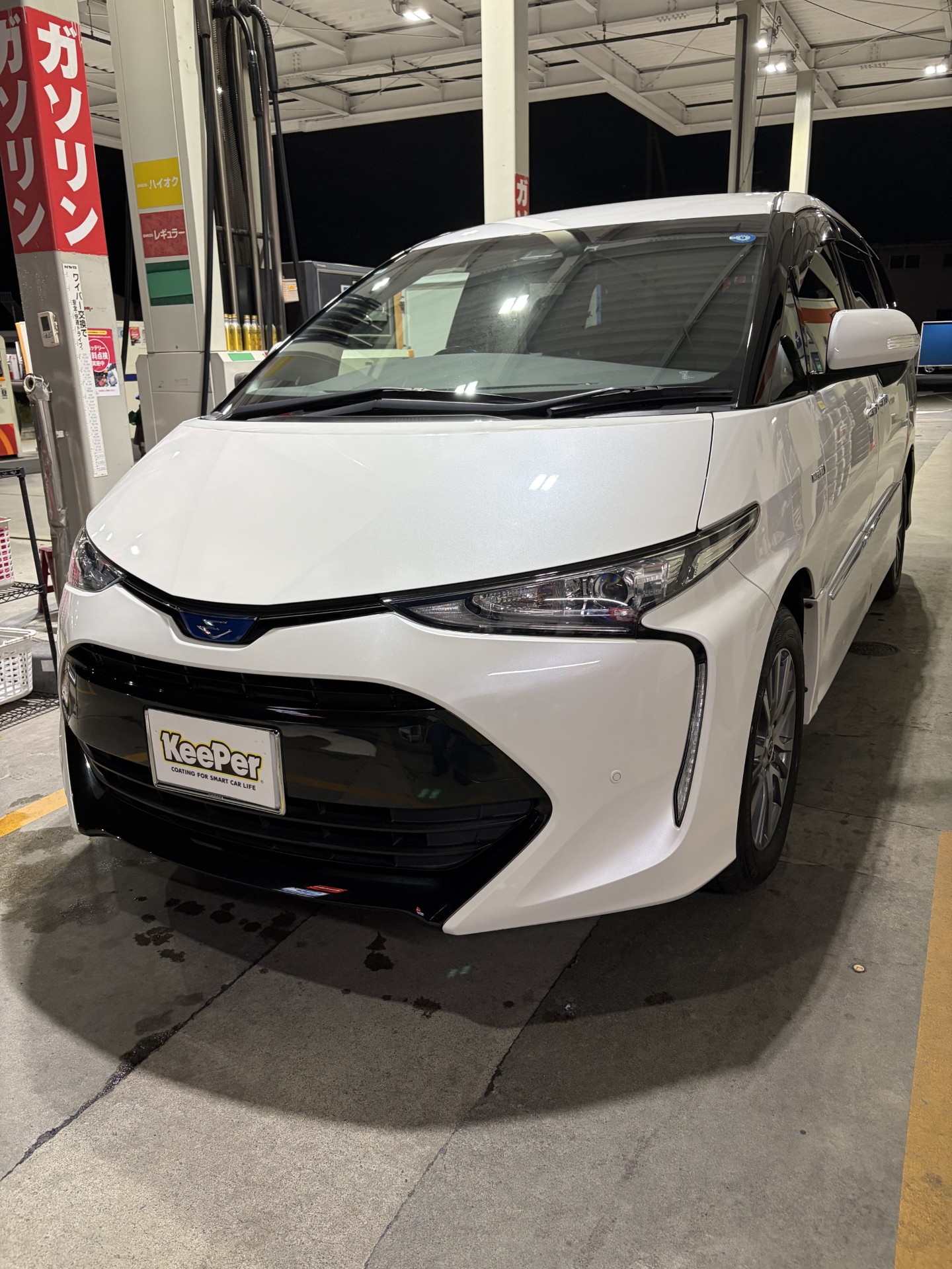 トヨタ　エスティマ　フレッシュキーパー施工　ENEOSウイング長野TS