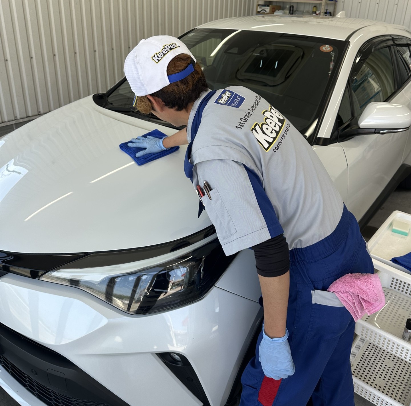 豊橋西TSではトヨタCH-Rにフレッシュキーパーコーティングを行いました🚗