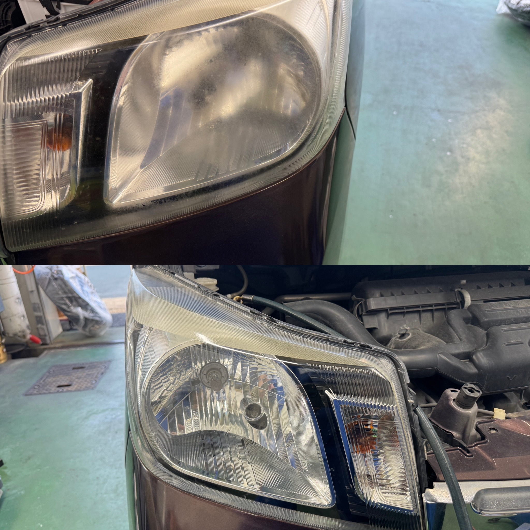 ヘッドライトの黄ばみ解消で夜間運転も安心に🚗