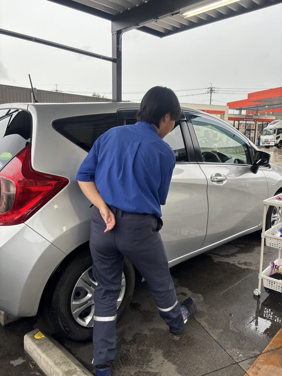 キーパー訓練を行う様子