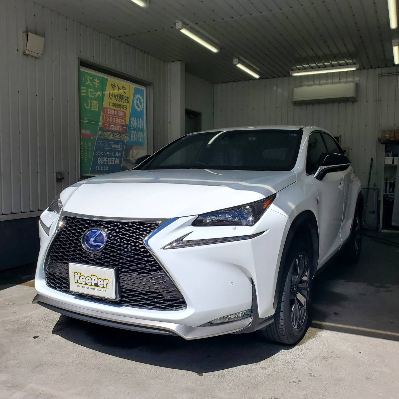春の札幌でレクサスNXを輝かせるクリスタルキーパー施工✨