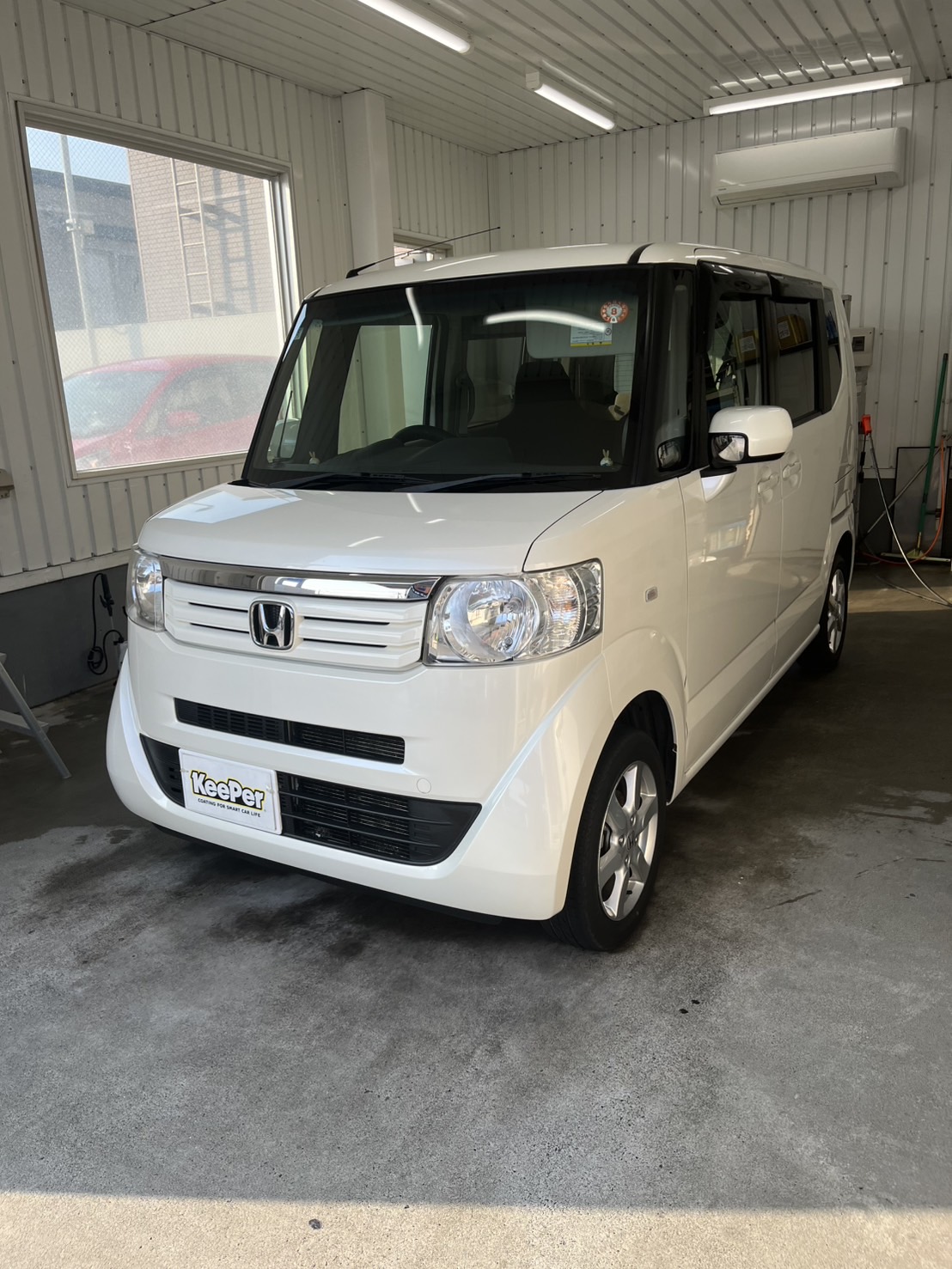 札幌ルート36でN-BOXをクリスタルキーパー施工✨夏の快適カーケア術