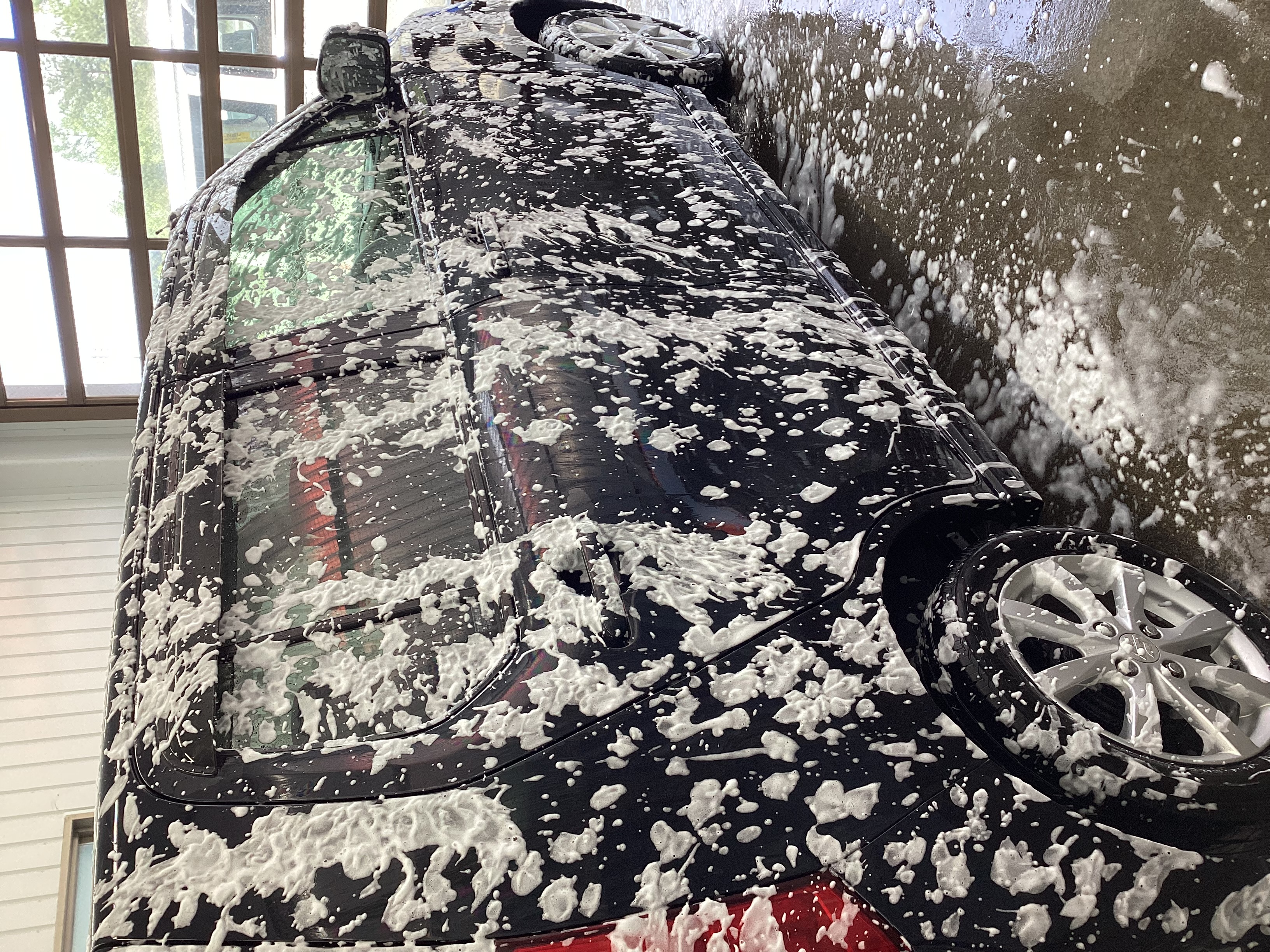 青森インターTS春の手洗い洗車