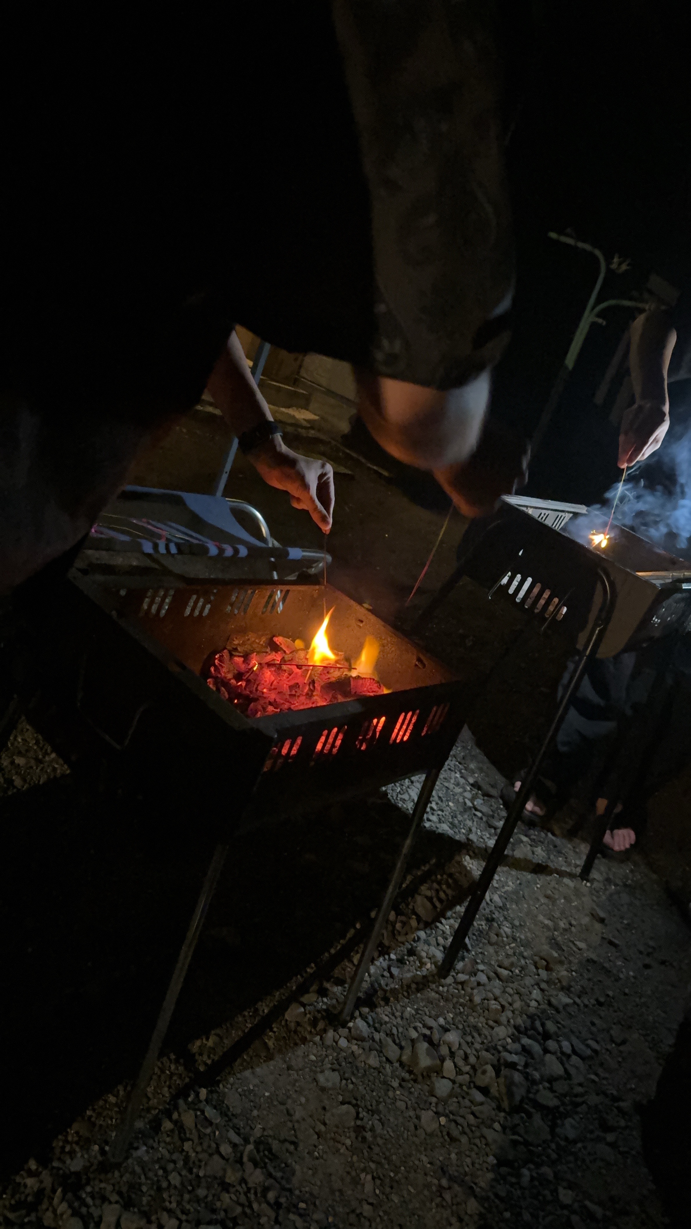 友達とBBQ
