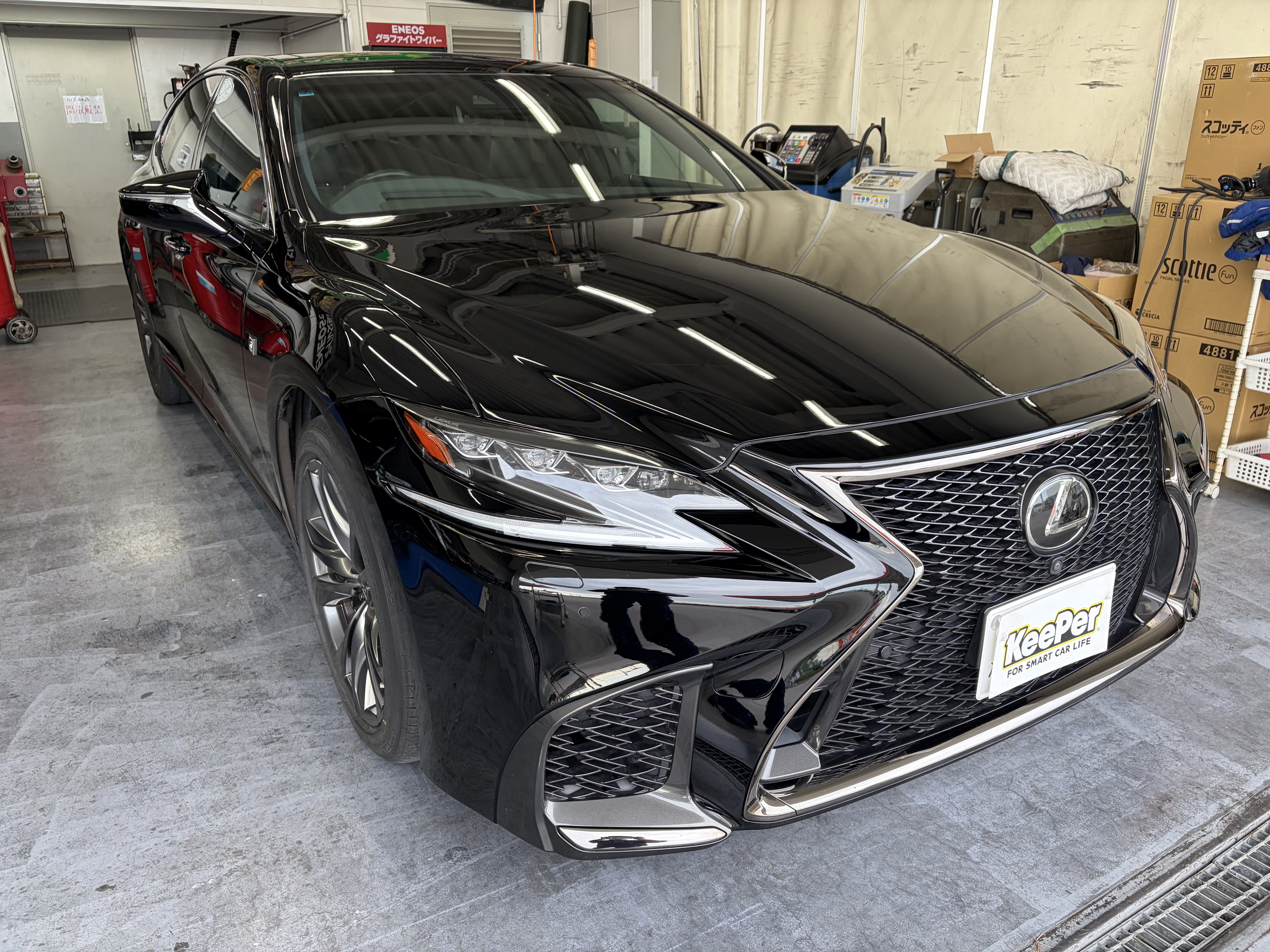 レクサスLSの輝きを守る春のダイヤⅡキーパー施工体験✨
