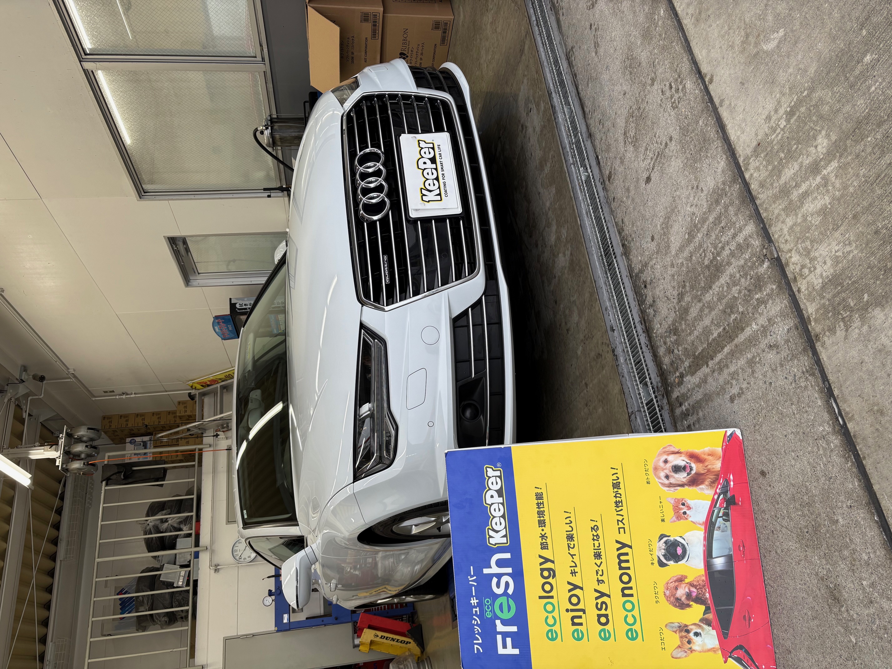 新車のような輝きに驚き アウディA7にフレッシュキーパー施工✨🚗