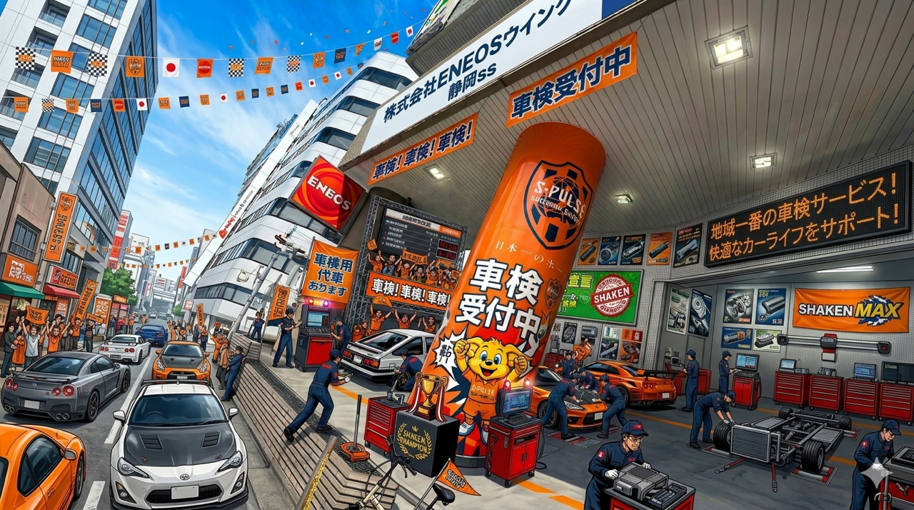 車検は静岡駅前の当店でお得に安心車検🚗