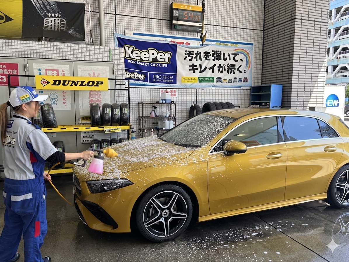 雨上がりの手洗い洗車で愛車ピカピカにしよう🚗✨安全点検も忘れずに！