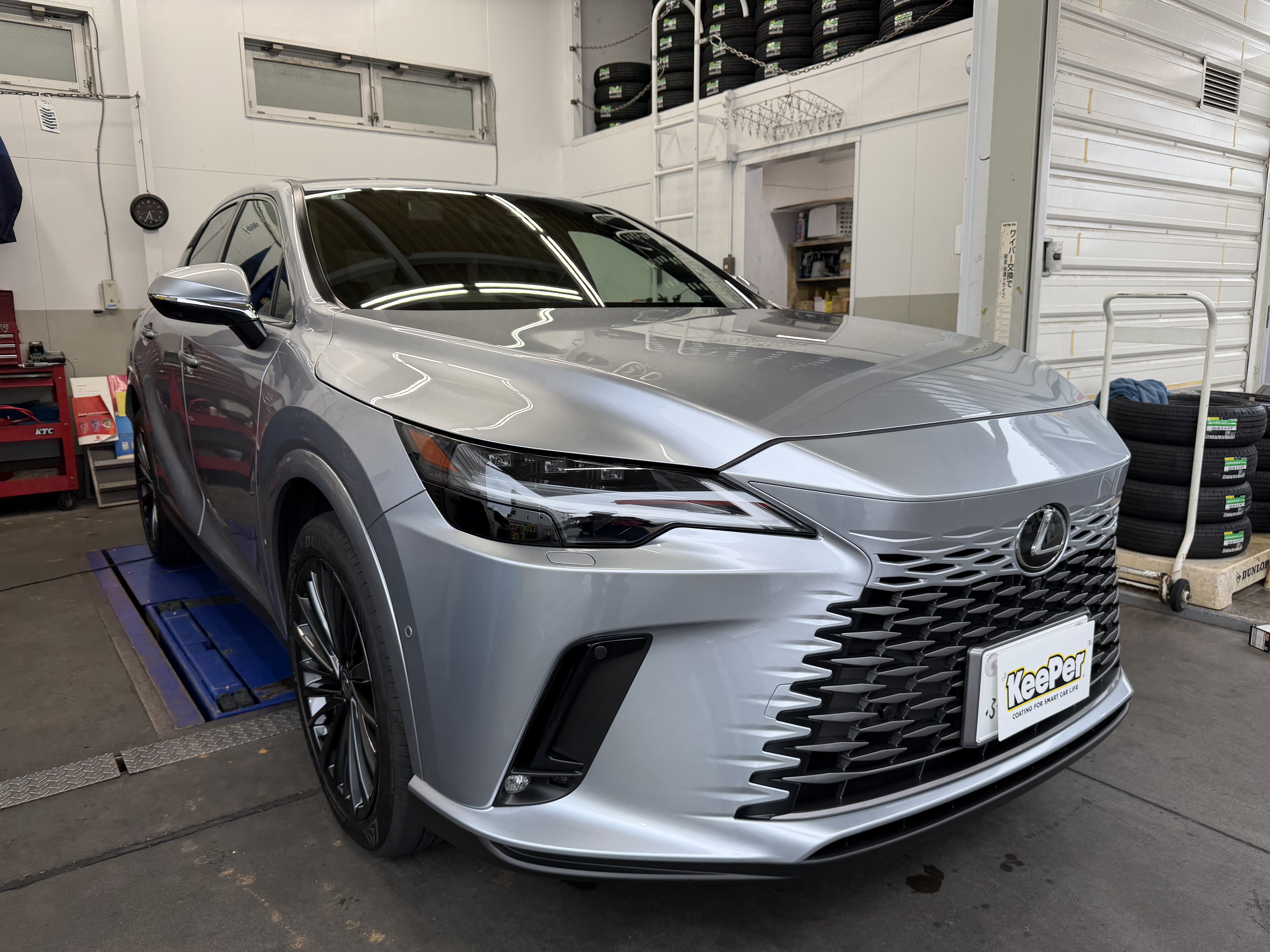 レクサスRXにダイヤllキーパープレミアムを施工後