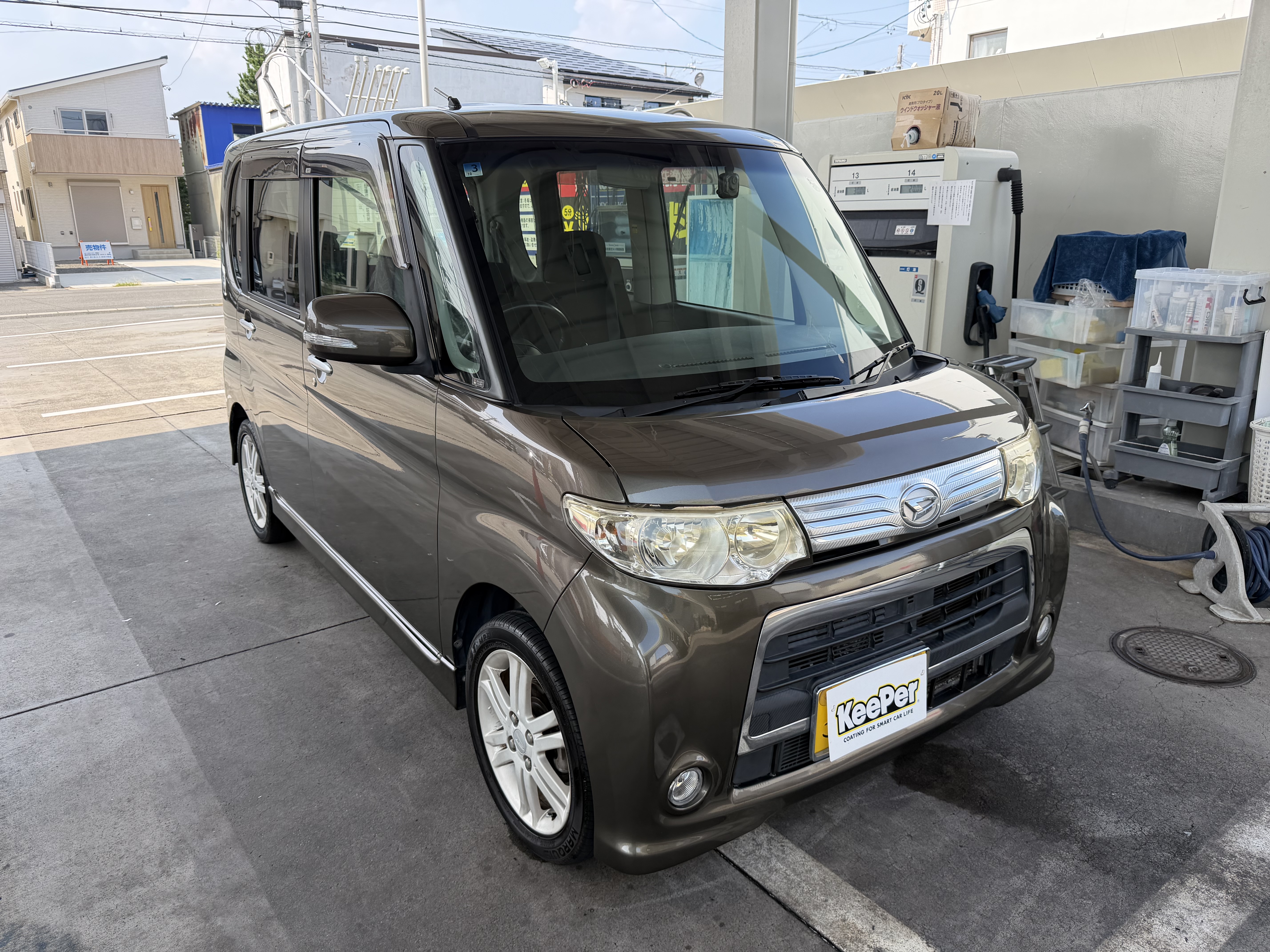 ダイハツ／タントにクリスタルキーパーを施工後のボディ