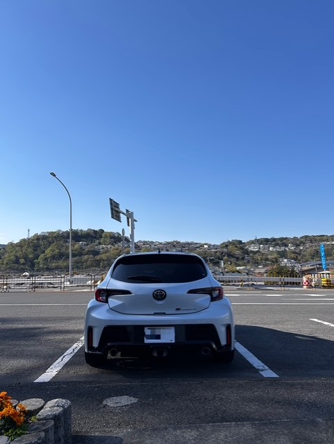 愛車との快晴ドライブ