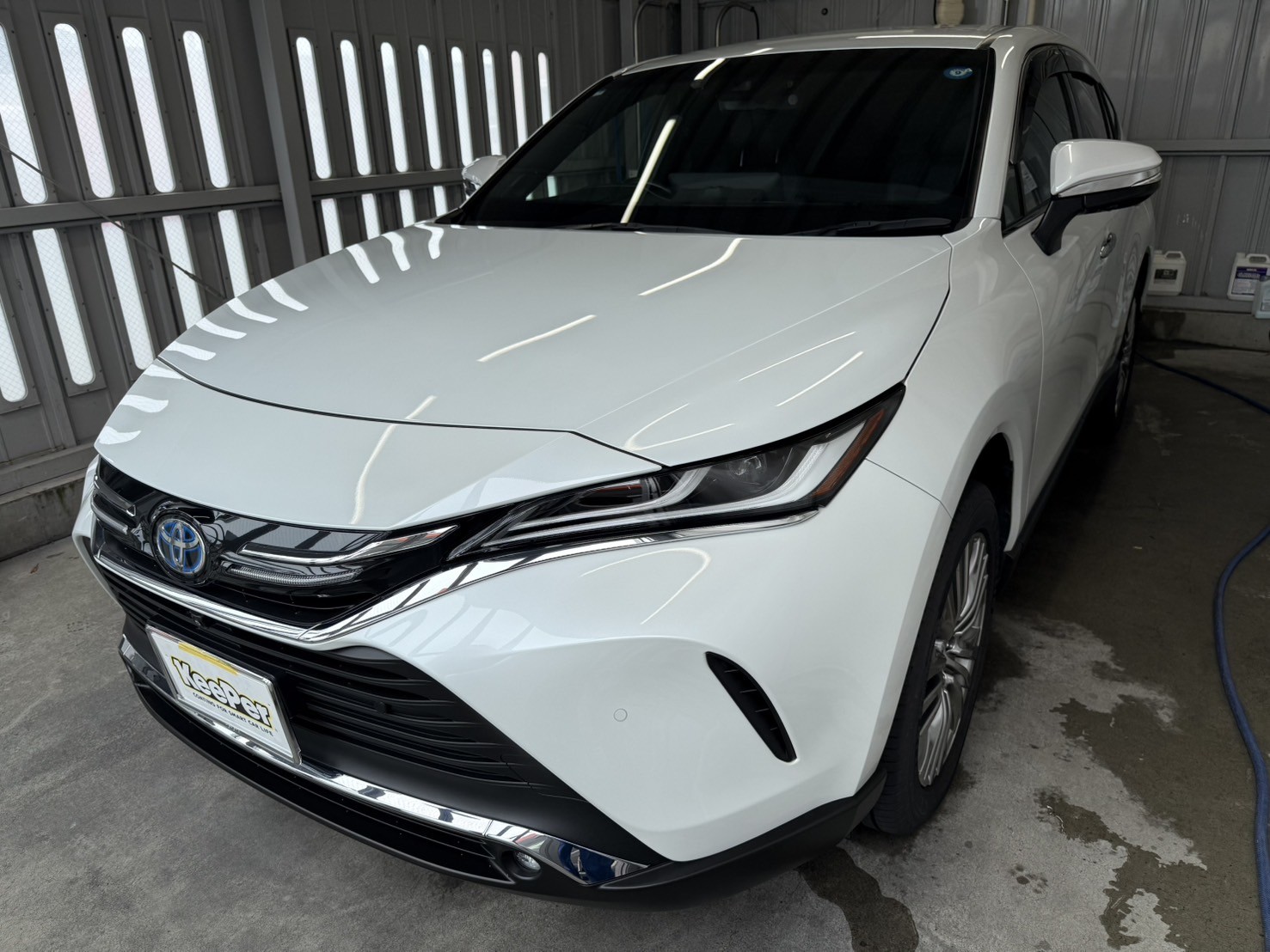 白いハリアーにフレッシュキーパーを施工した