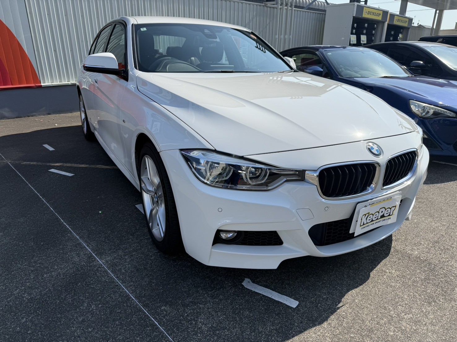 BMW3シリーズにダイヤⅡキーパーを施工