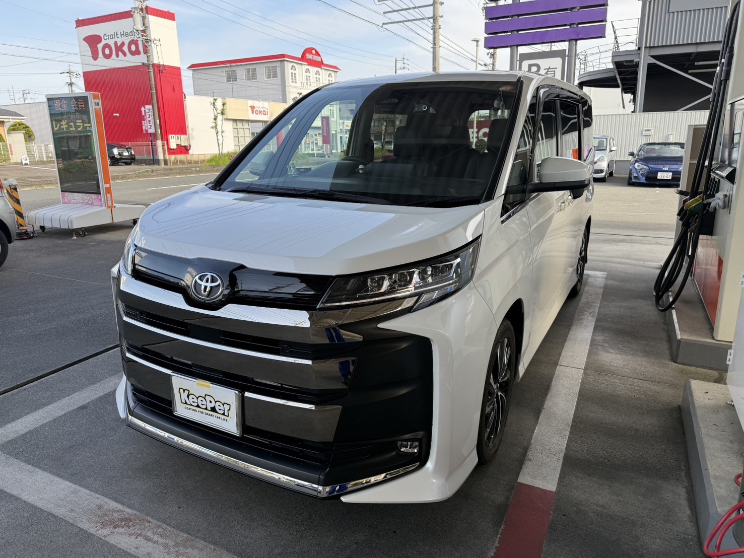 ノアにエコダイヤキーパーBメンテナンスを施工