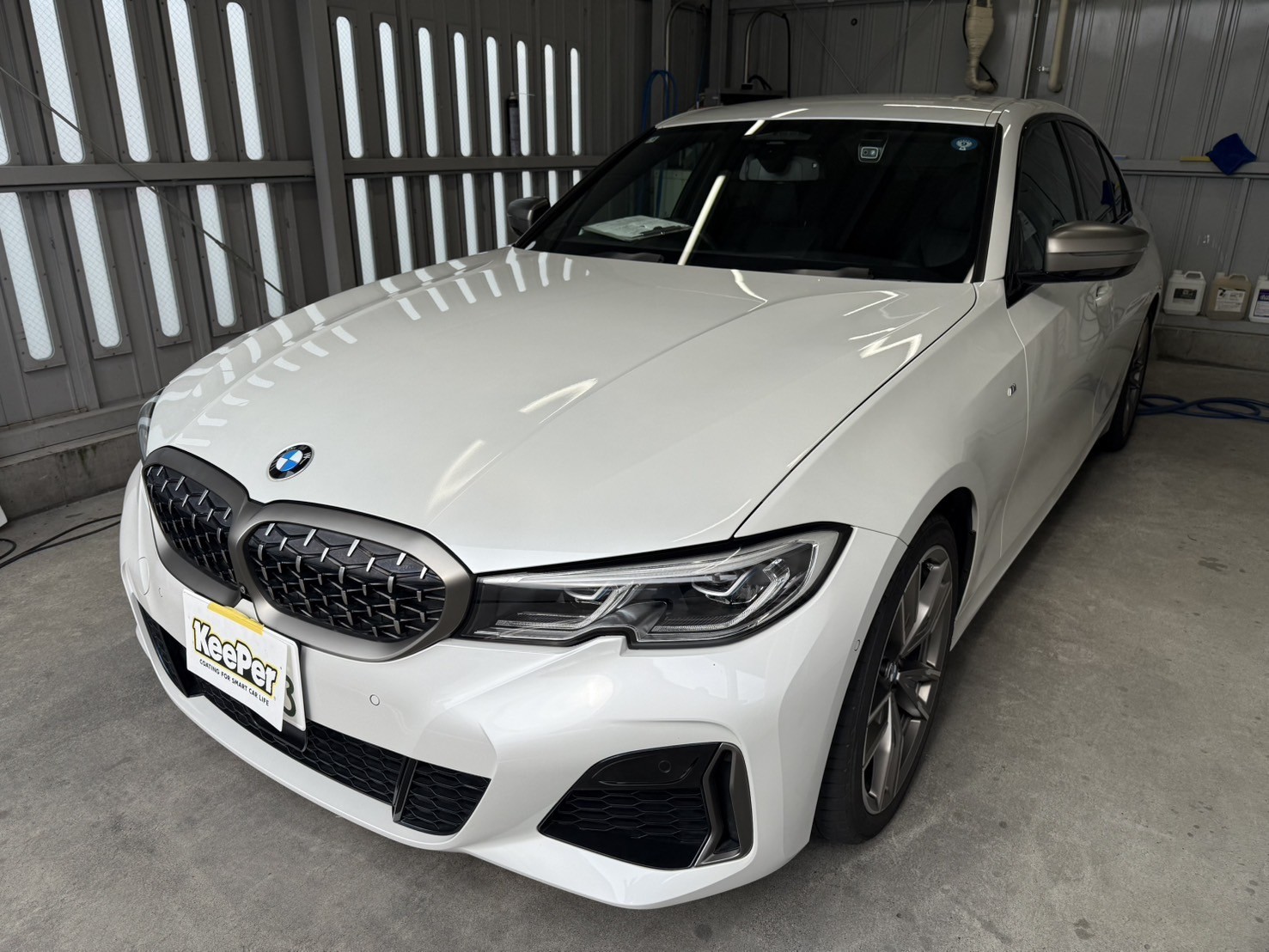 BMW340iにＥＸキーパープレミアムＢメンテナンス施工