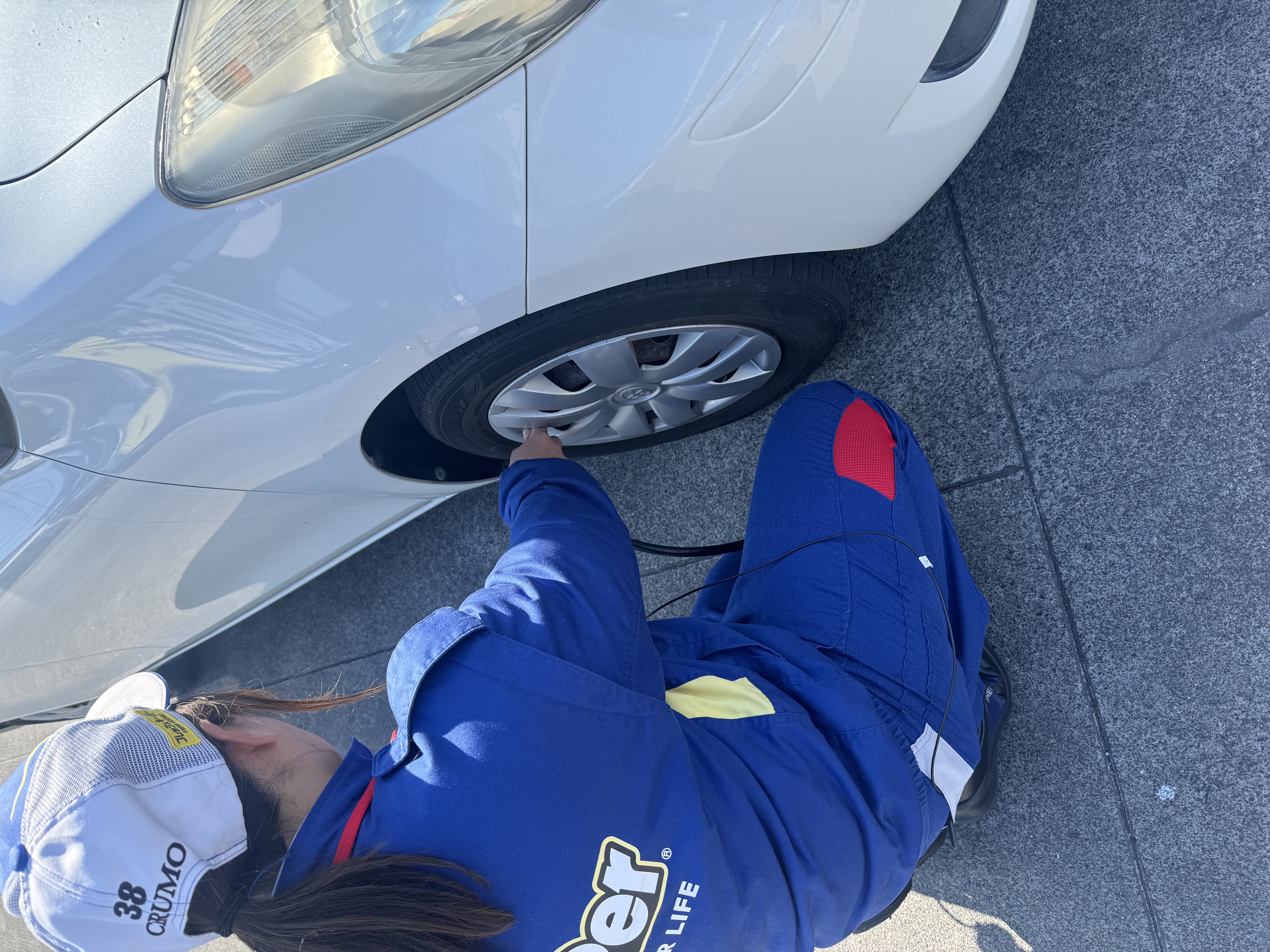 春の雨対策にタイヤ空気圧チェックと愛車メンテナンス🚗