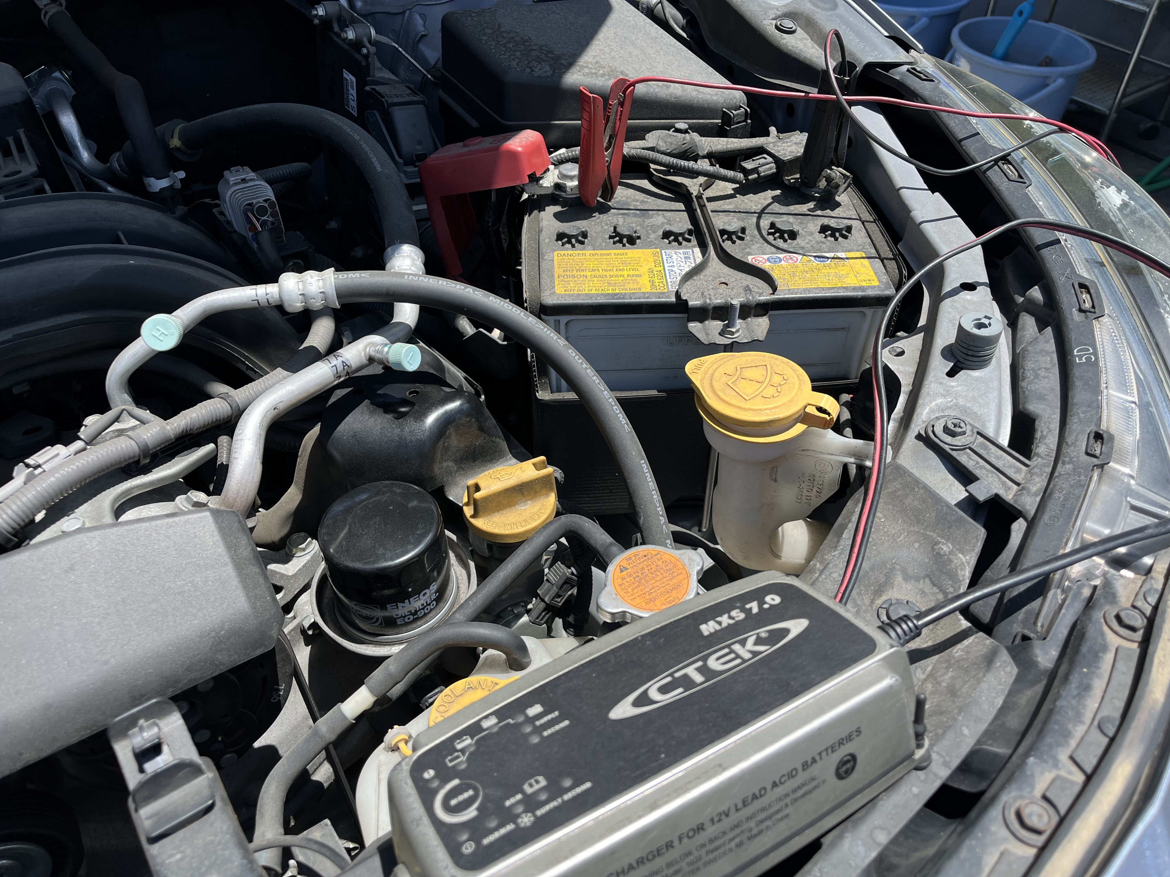 Dr.Driveセルフ梅が岡ｓｓにてスバル/インプレッサのバッテリー充電をしました。