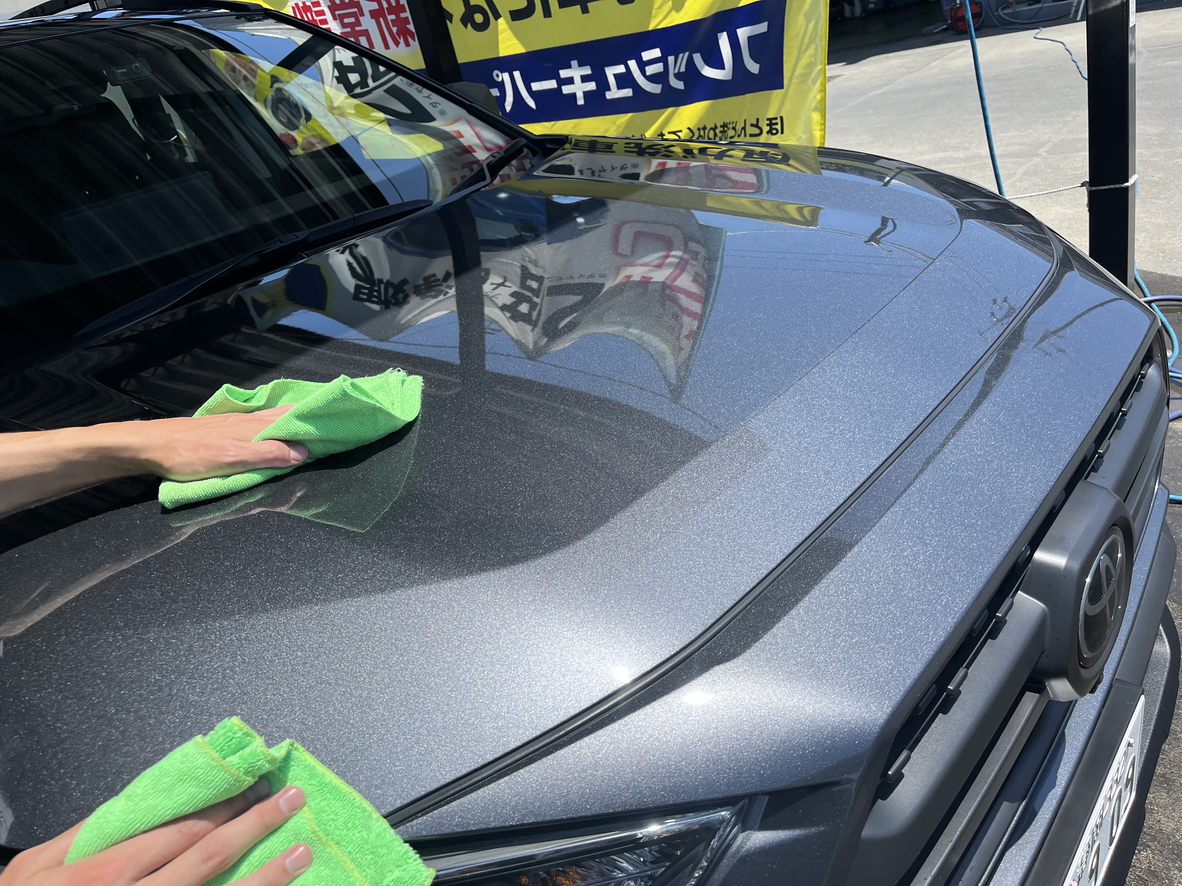 ENEOSウイングセルフ梅が岡SSの手洗い洗車