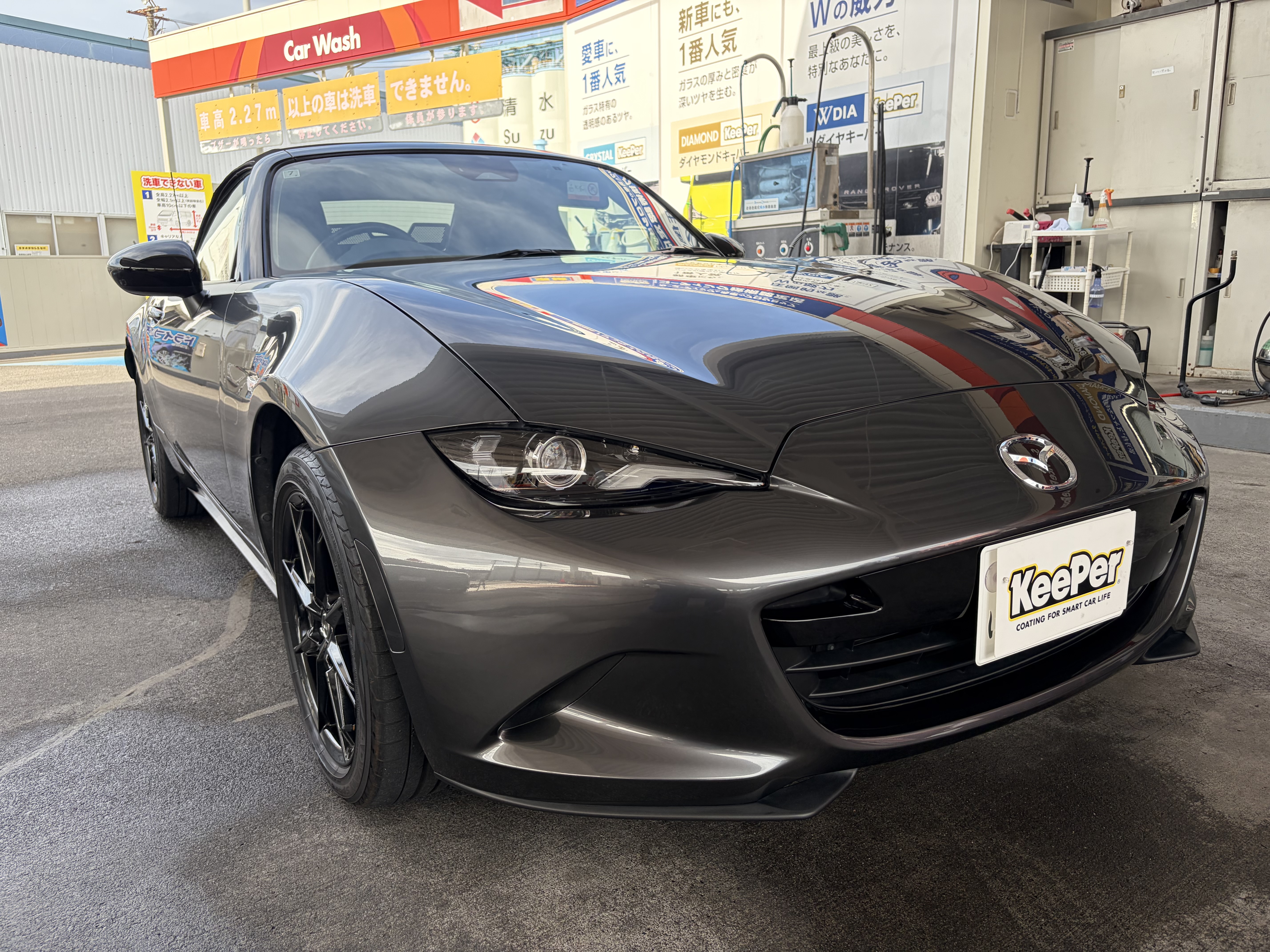 MAZDAロードスターにダイヤⅡキーパー💎