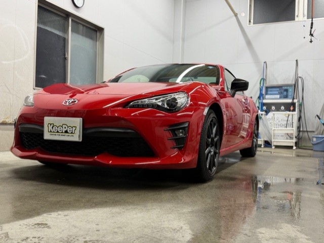 セルフ天竜川SSで86にフレッシュキーパーを施工しました