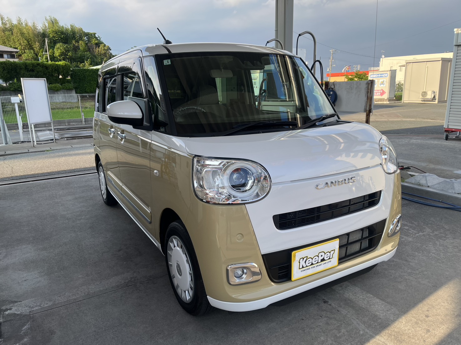 ダイハツキャンバスの輝きを守るフレッシュキーパーと研磨施工🚗✨