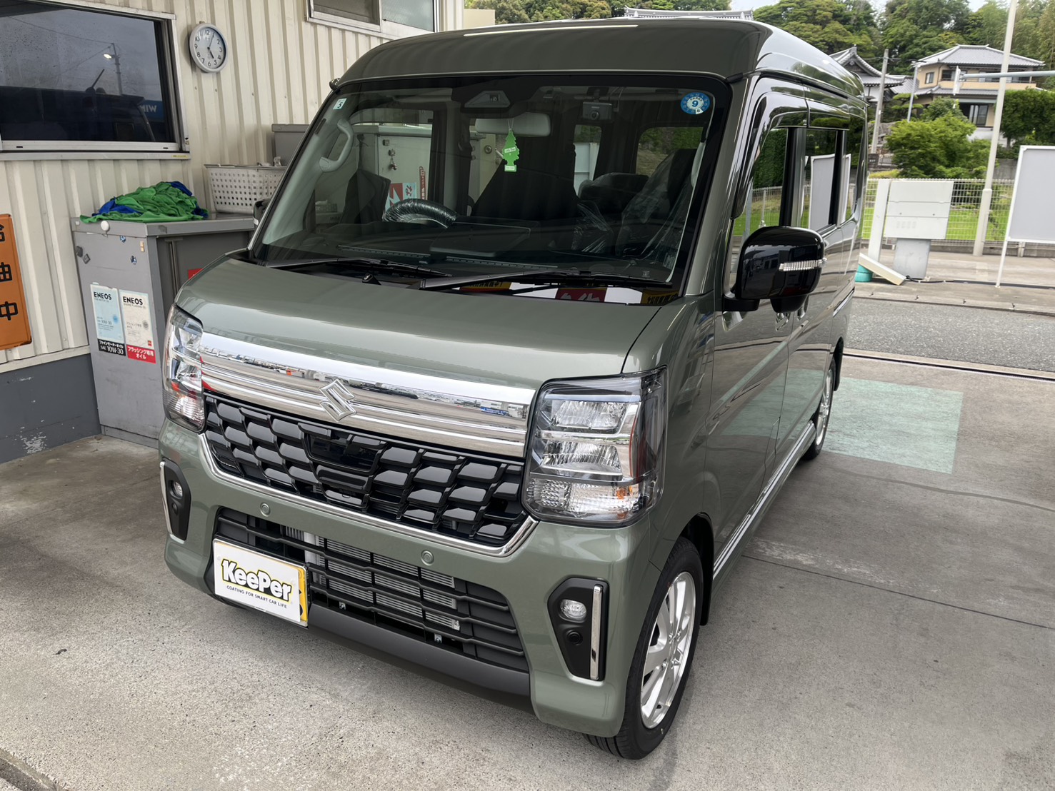 スズキエブリイにダイヤⅡキーパーと樹脂フェンダー施工🚗💎✨