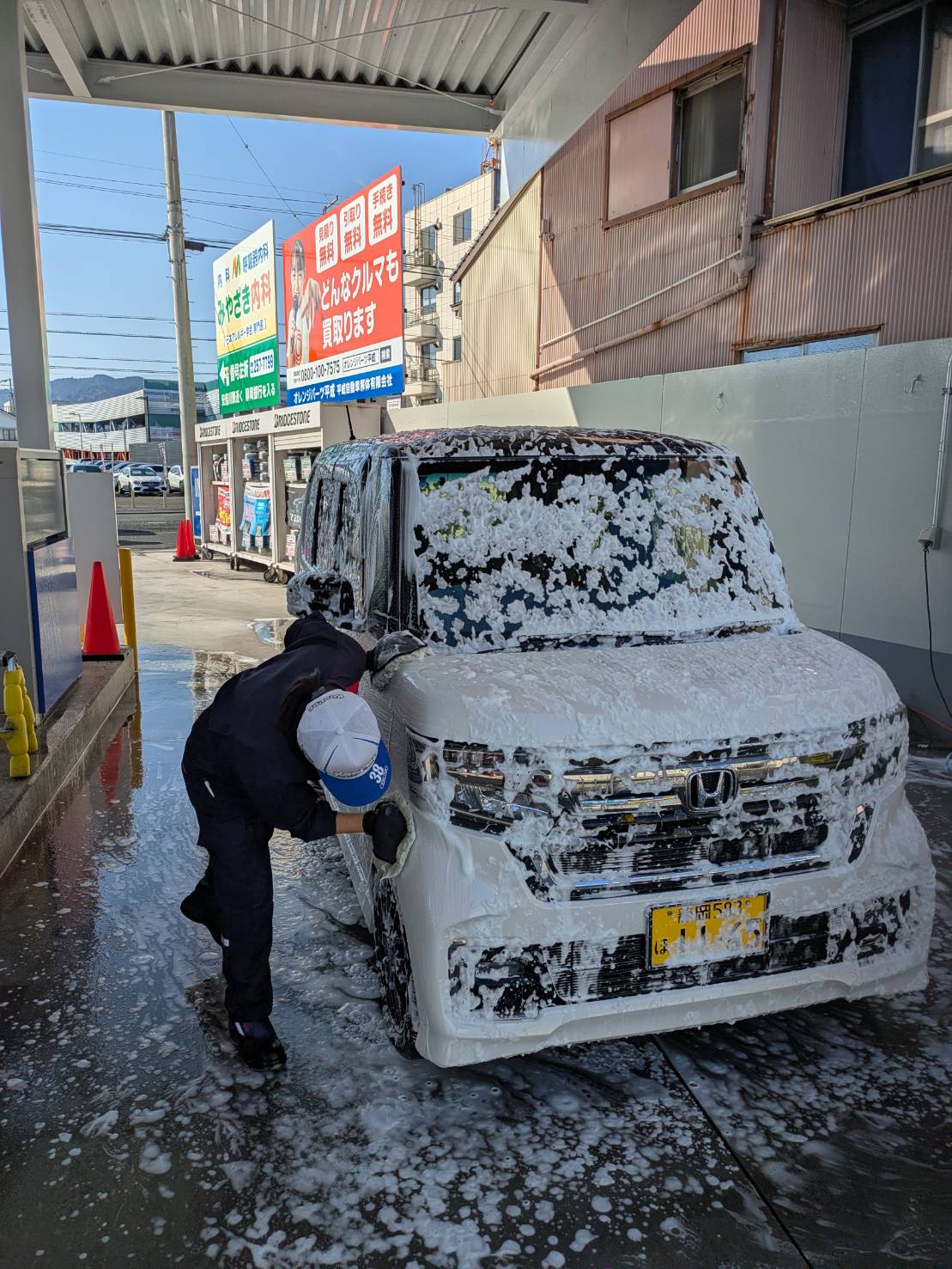 冬の安心ドライブ応援 手洗い洗車と点検サービス紹介🚗