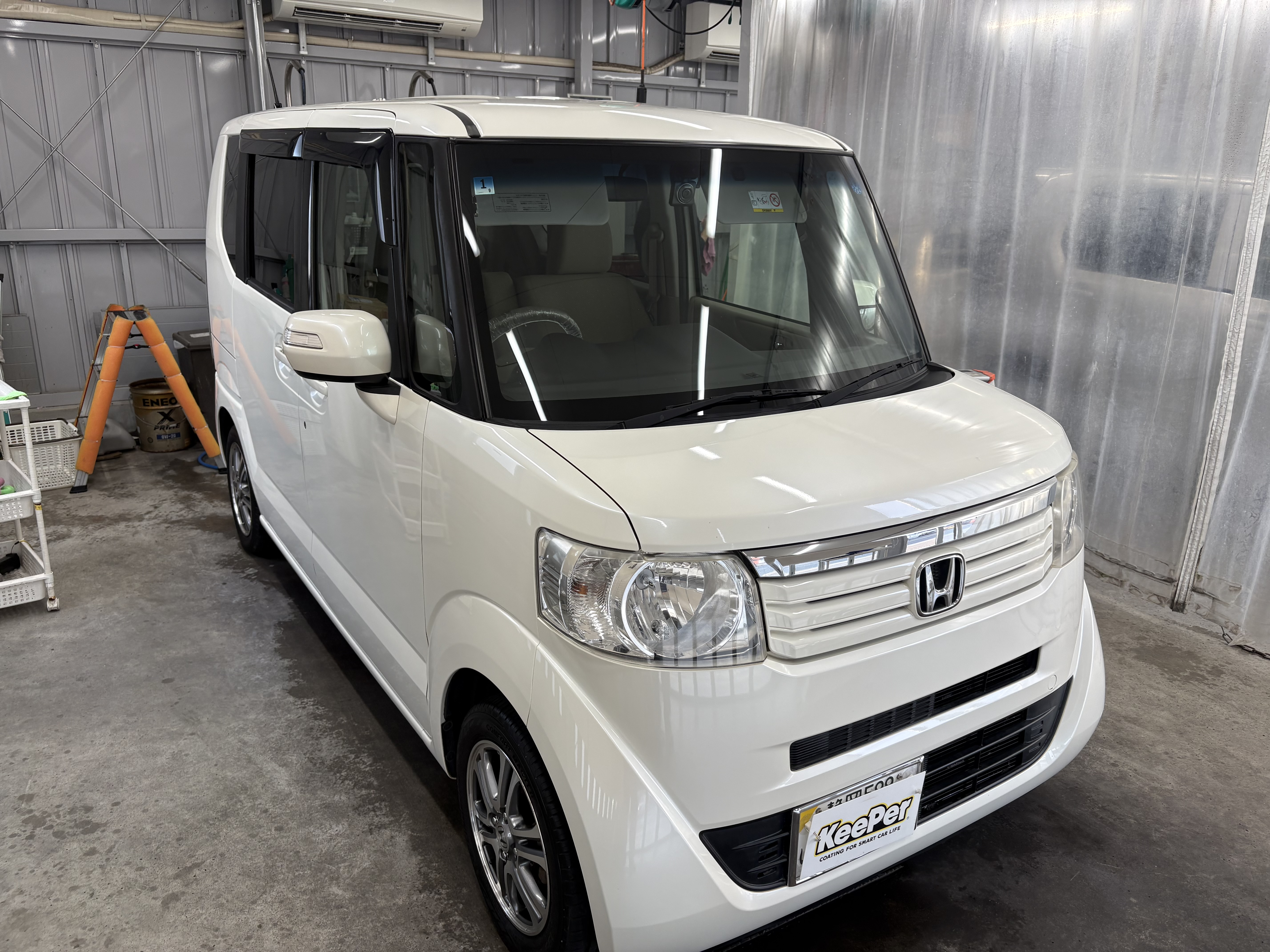 ホンダのN-BOXにクリスタルキーパー施工！！！！