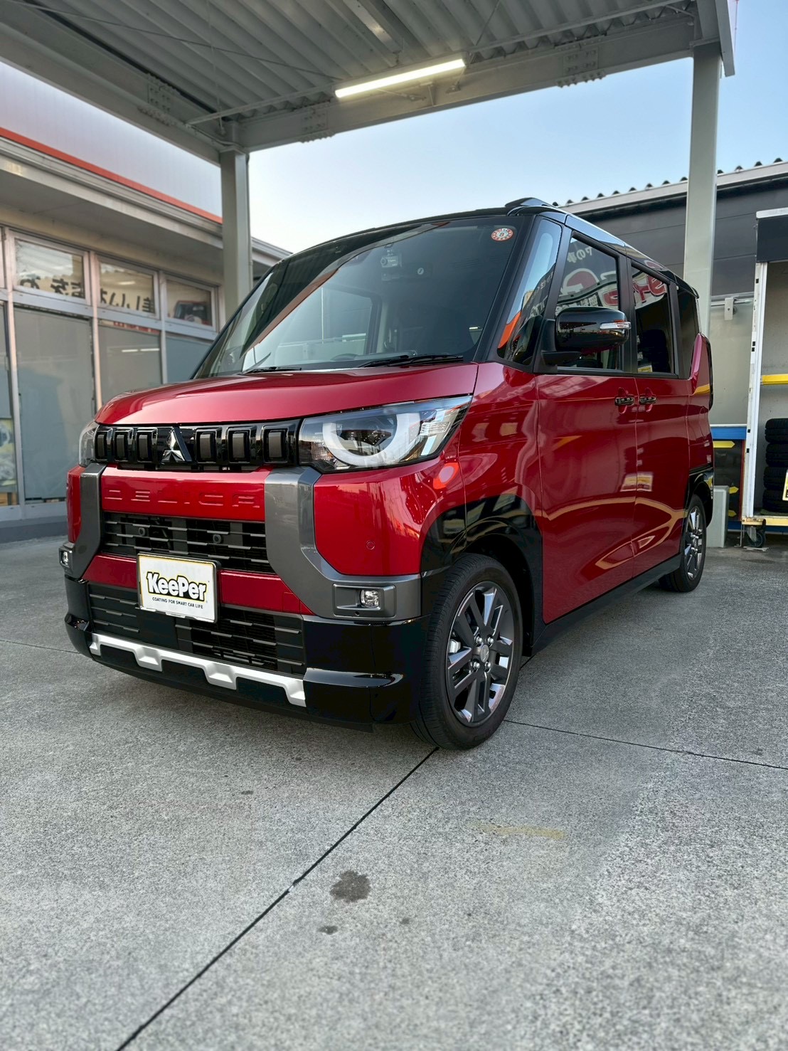 新車のデリカミニにダイヤⅡキーパーを施工🚗