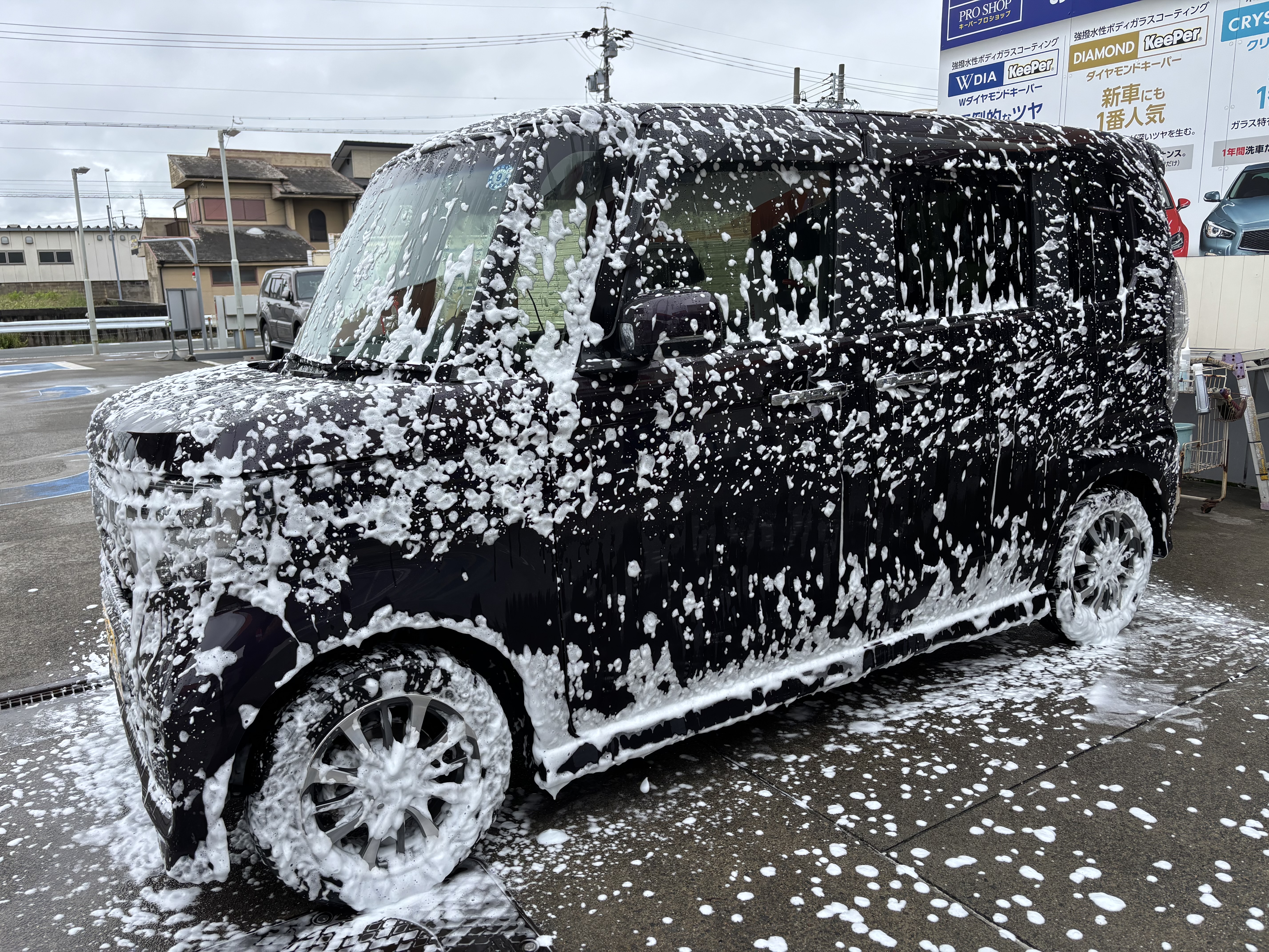 手洗い洗車　ドライブスルー洗車　袋井市
