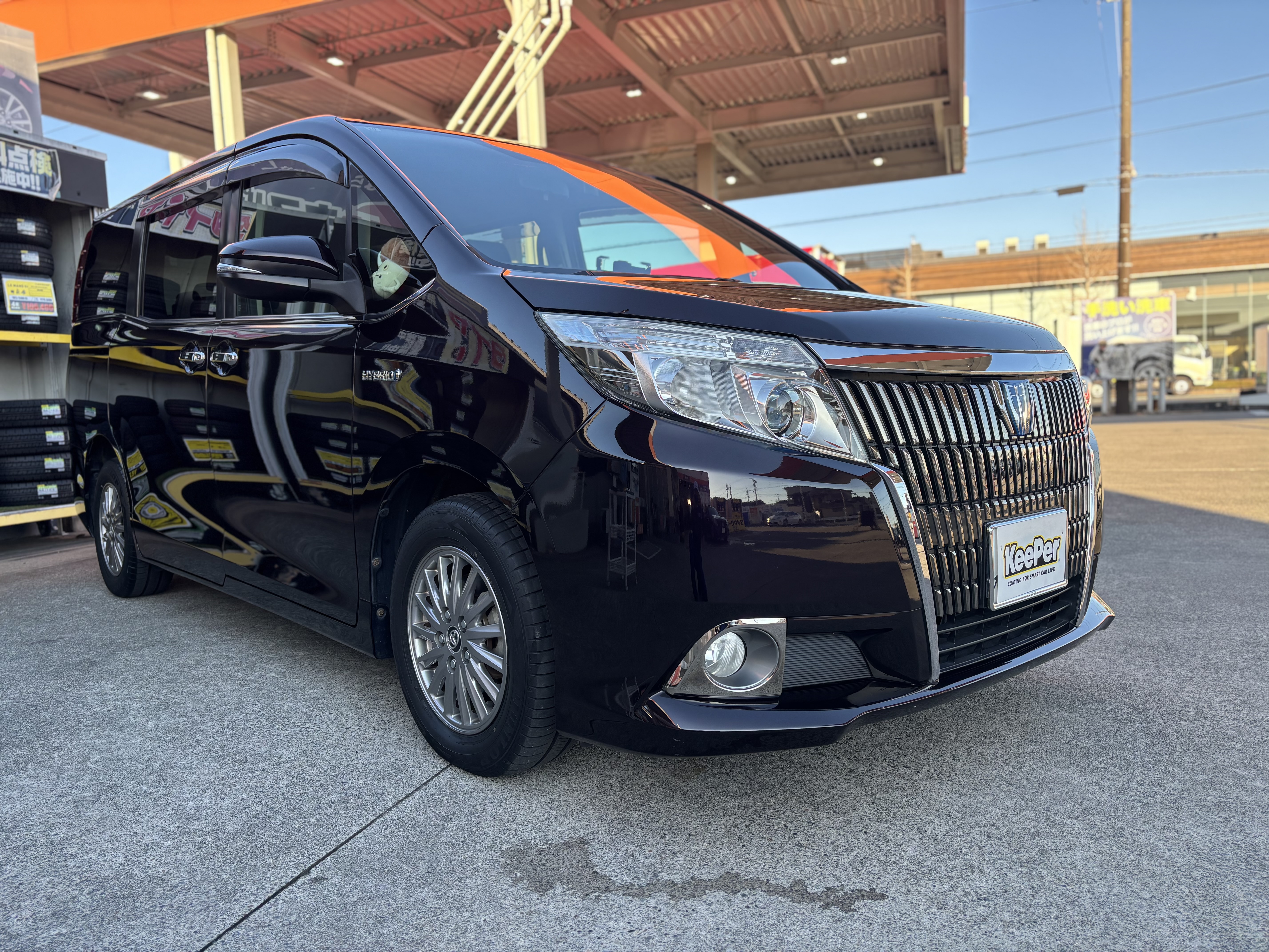 エスクァイアの磨きとコーティング🚗