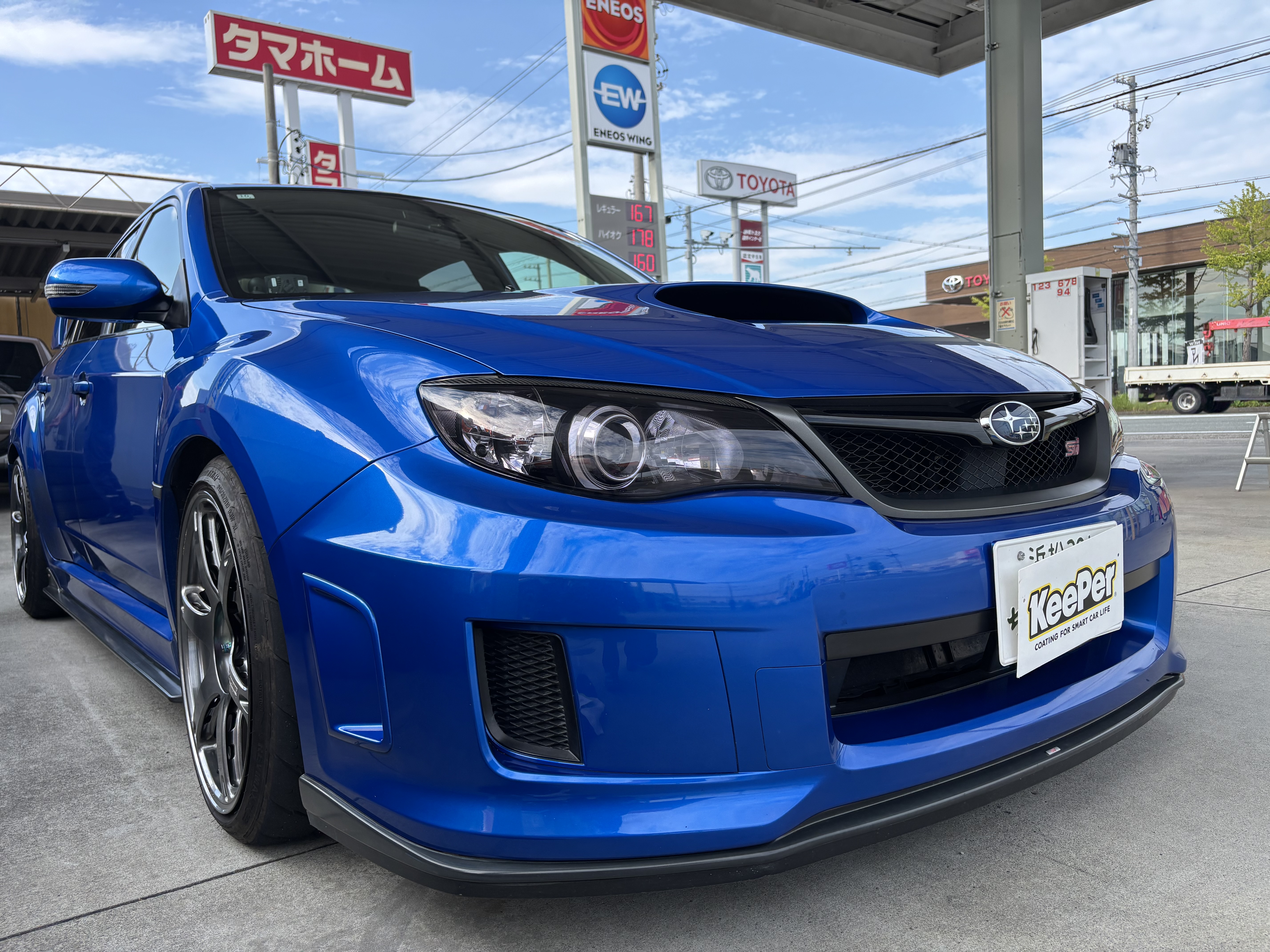 スバル　WRX スバルブルー　コーティング　メンテナンス