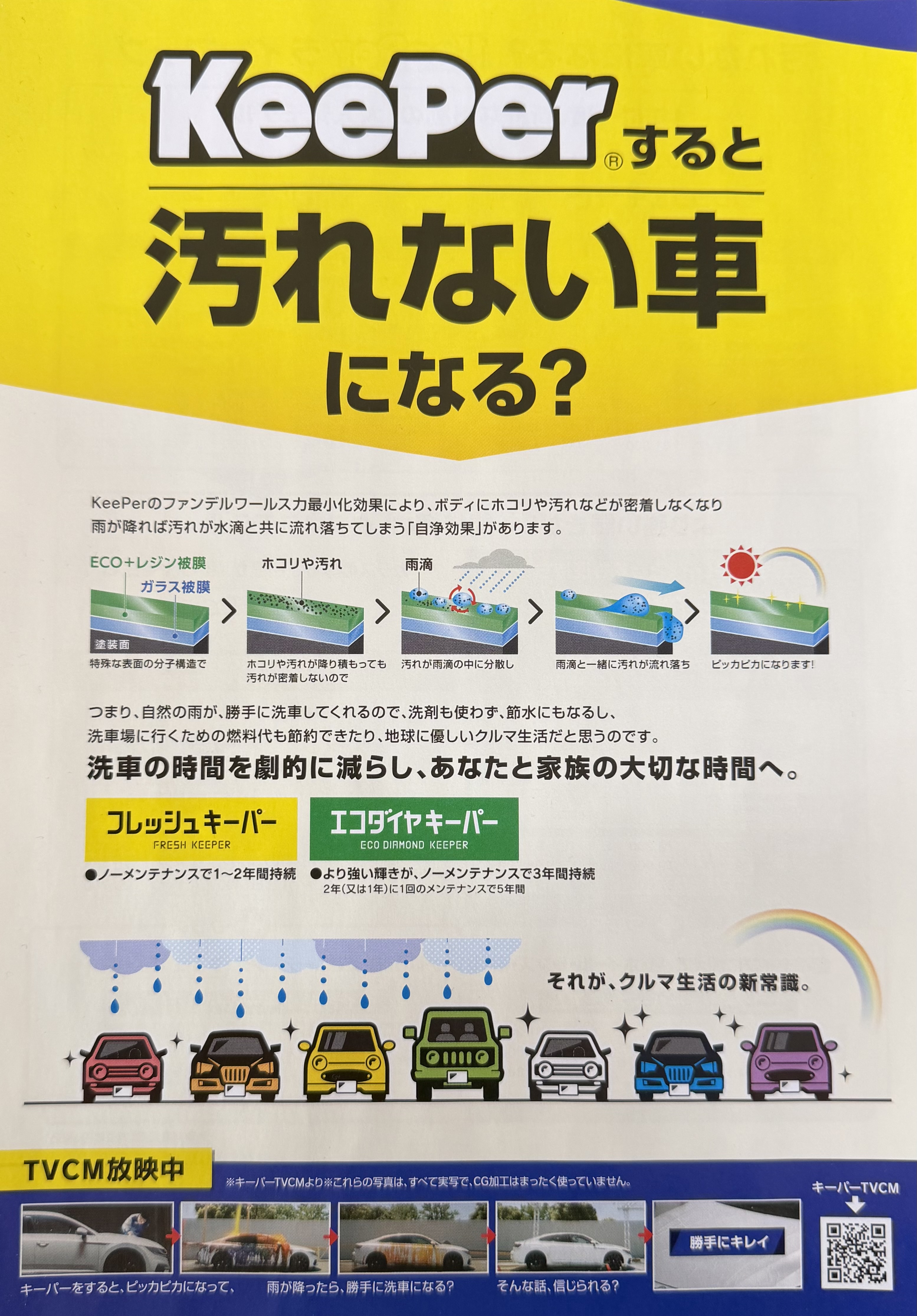 洗車が楽になる春のフレッシュきーぱーコーティング🌸おすすめ理由と点検ポイント