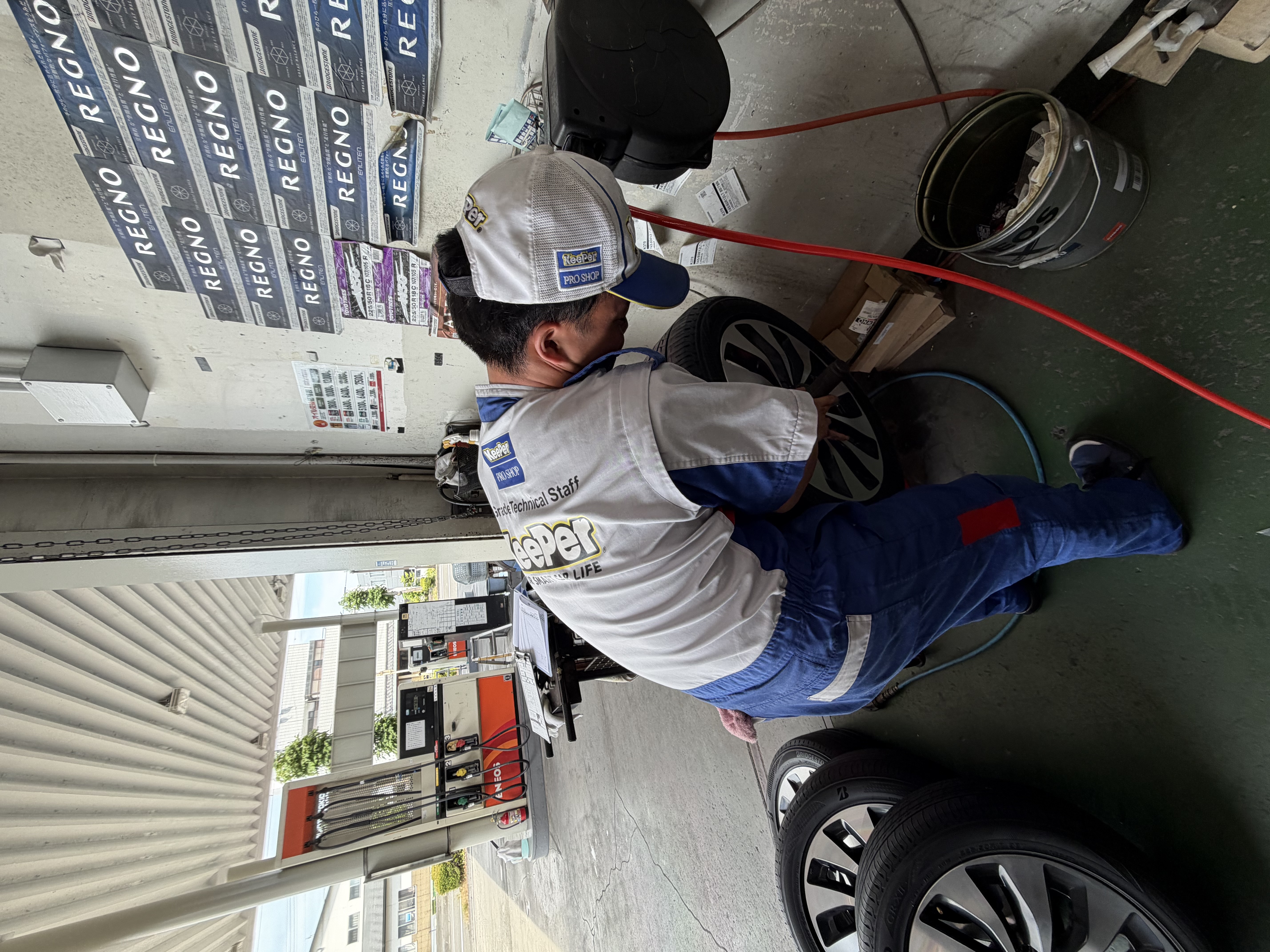 夏の車メンテナンスは高松SSでタイヤ交換とエアコンクリーニング🚗