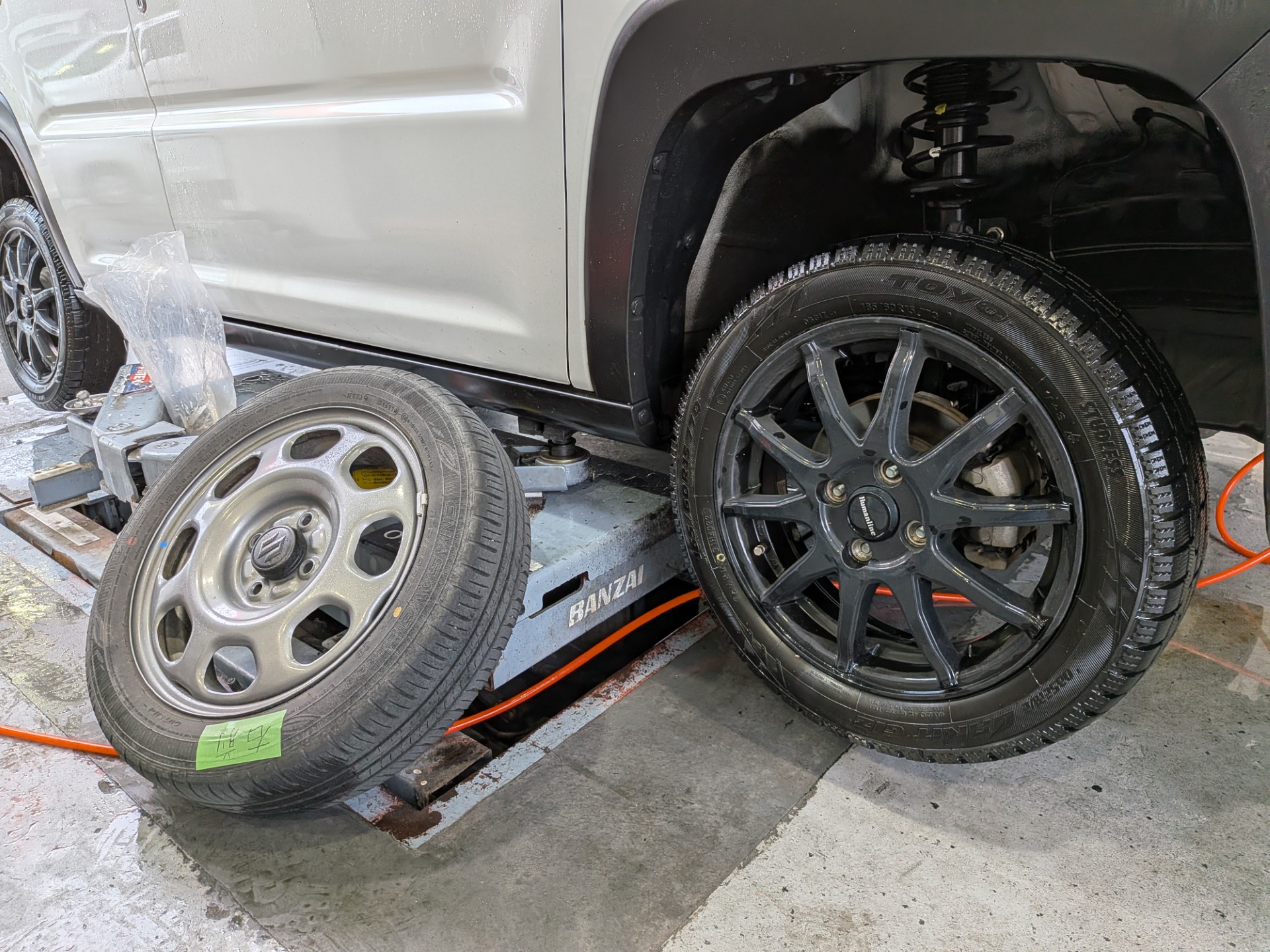 スズキ/ハスラーのタイヤをスタッドレス→サマーへ🚗