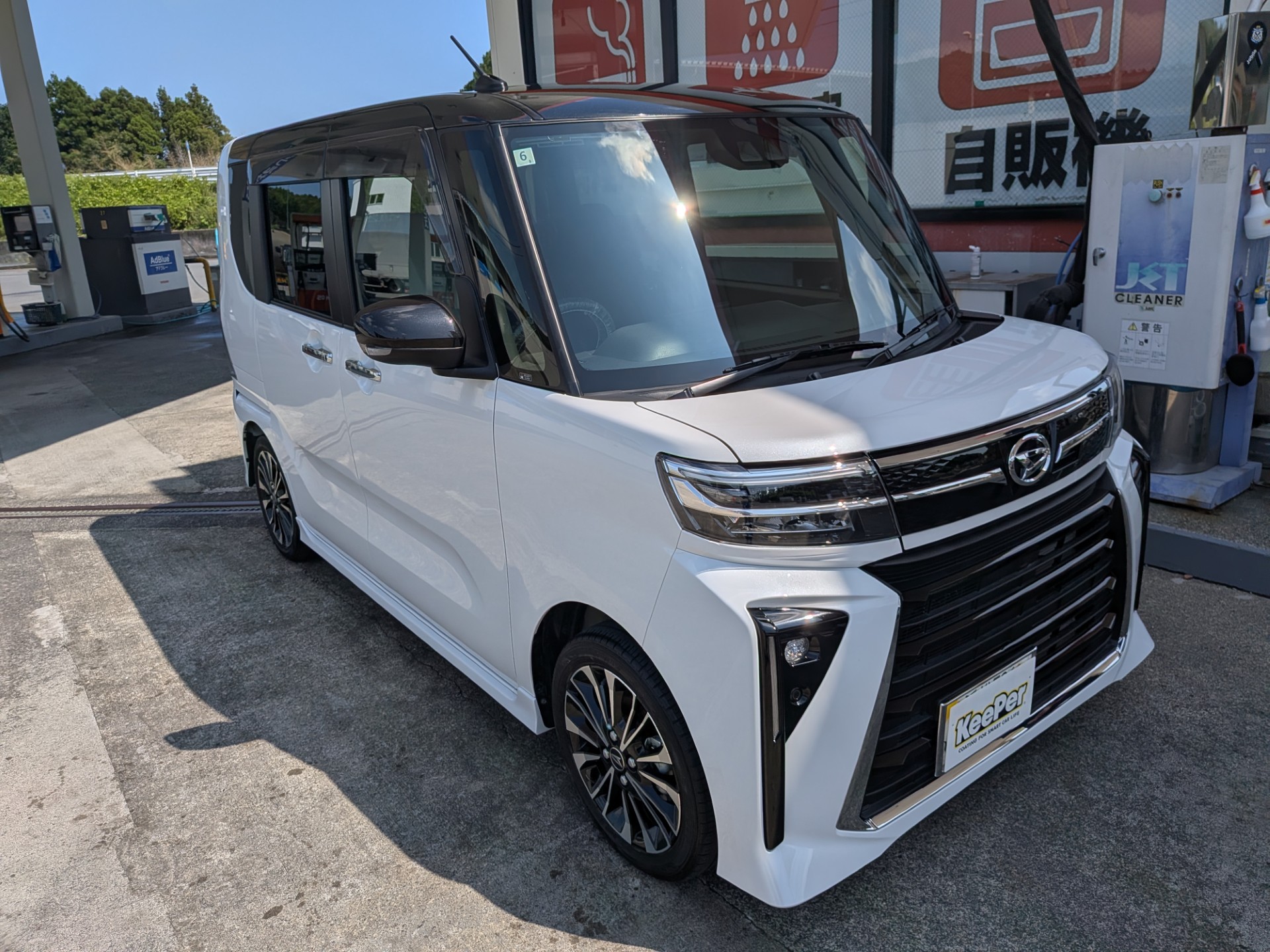 ルート１掛川TSでダイヤモンドキーパーBメンテナンスを施工したダイハツ/タント