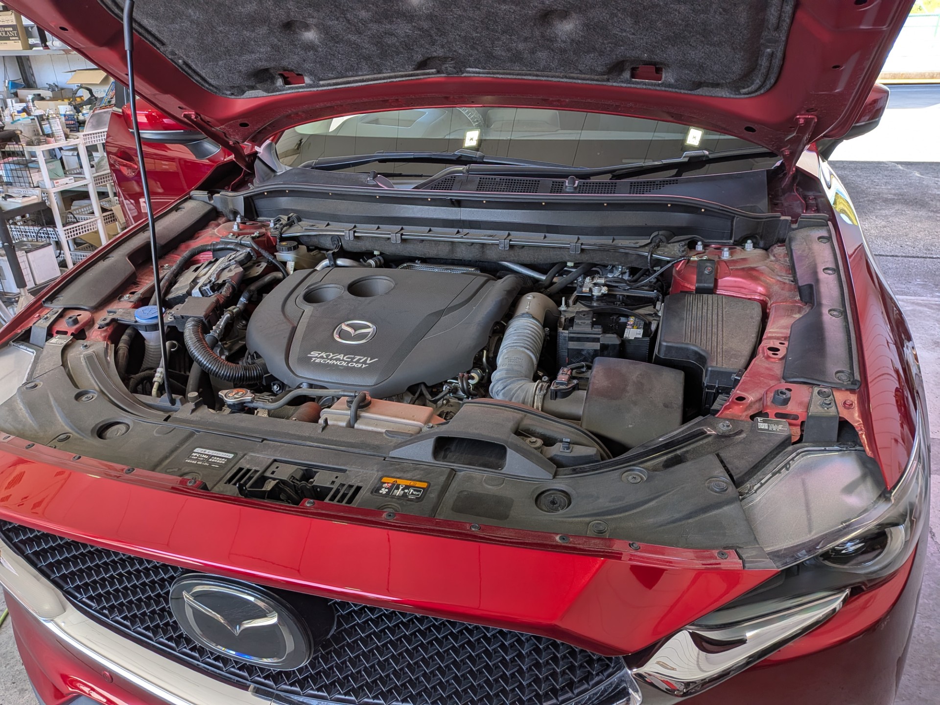 マツダCX-5車検　掛川市八坂ENEOSウイングルート１掛川TS🚗