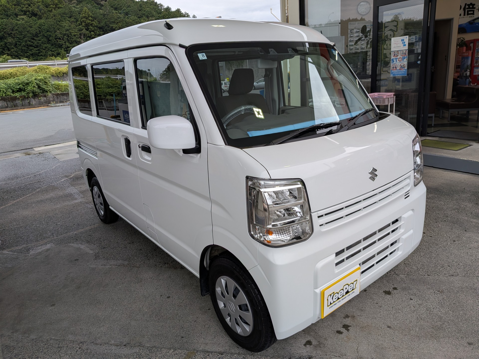 ルート１掛川TSでクリスタルキーパーを施工したスズキ/エブリィ