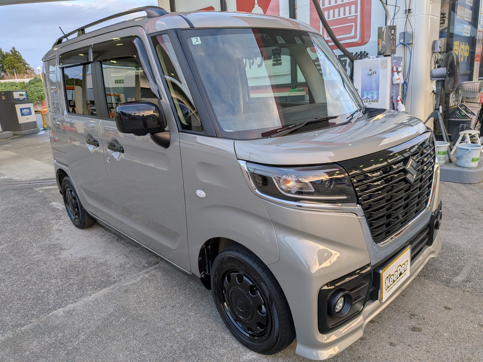 ルート１掛川TSでクリスタルキーパーを施工したスズキ/スペーシア