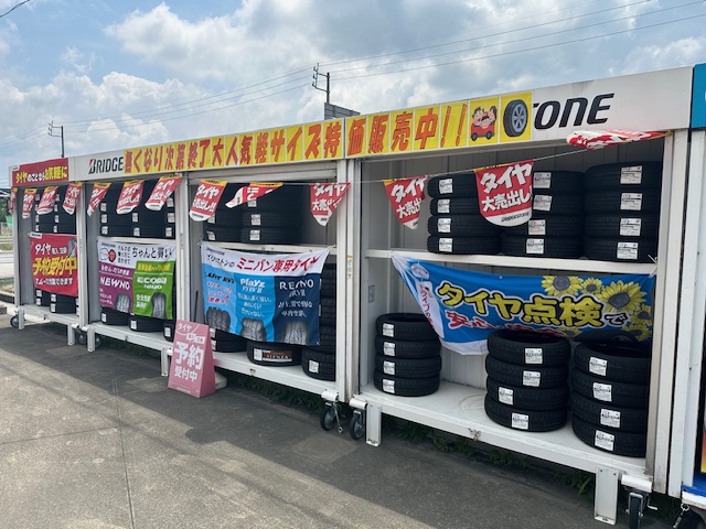 タイヤイベント大成功100本以上の交換予約達成セルフ新城杉山SS