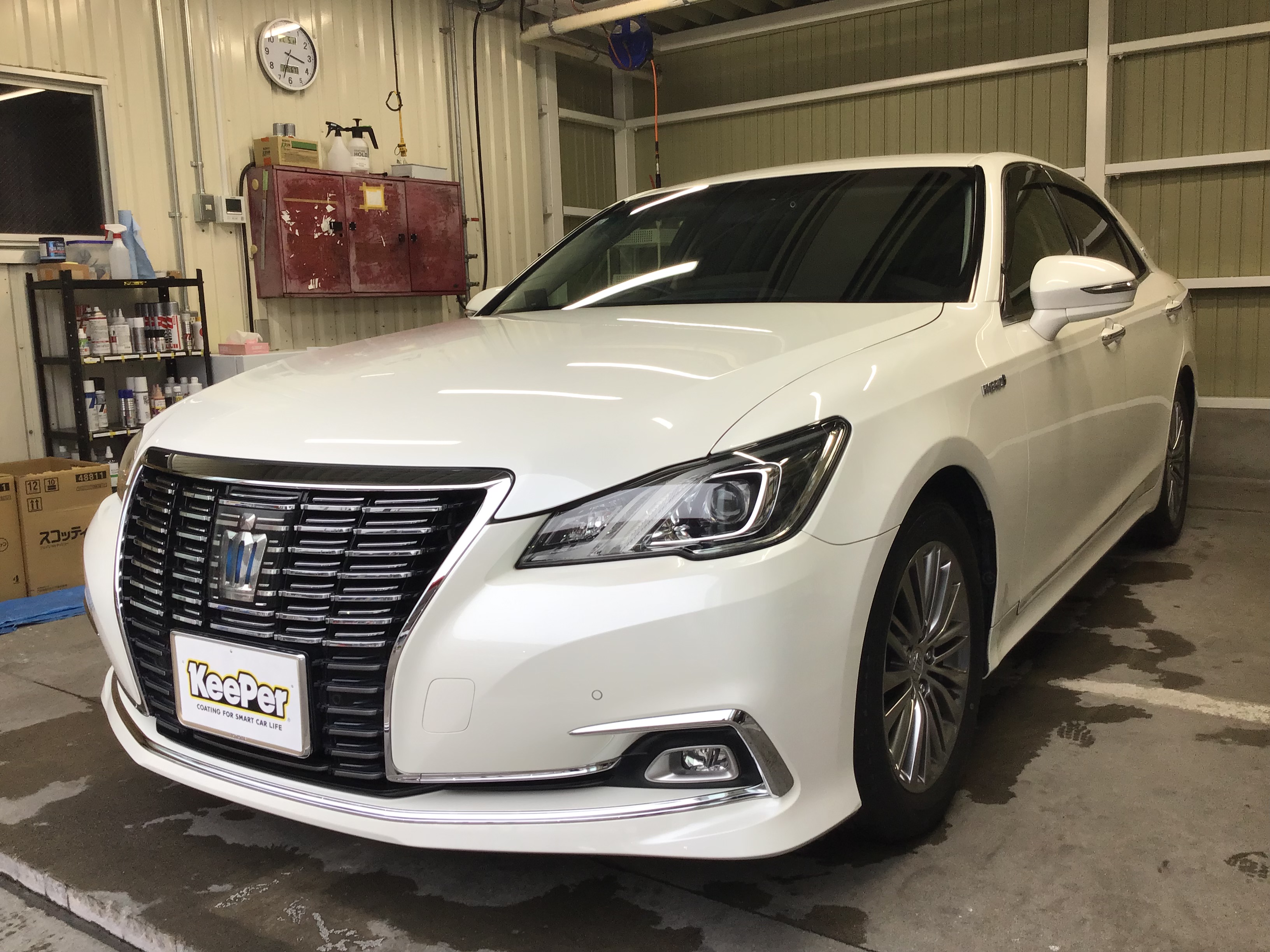 トヨタクラウンも喜ぶキーパーコーティング10％オフ中🚗✨