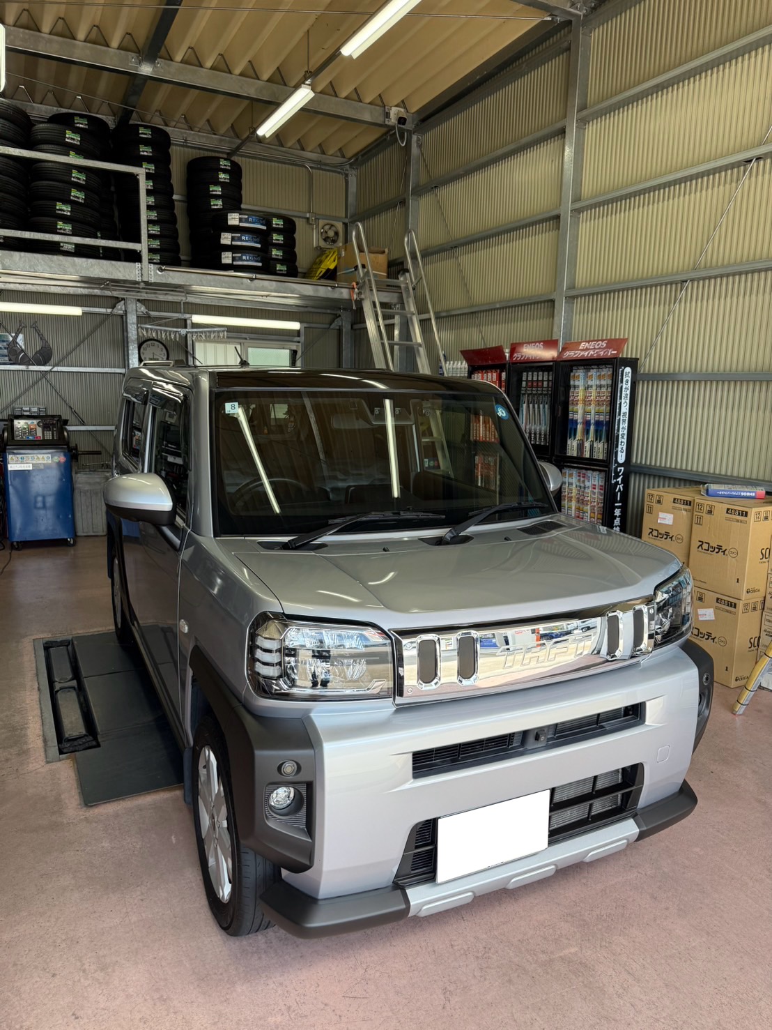タフトにダイヤ施工
