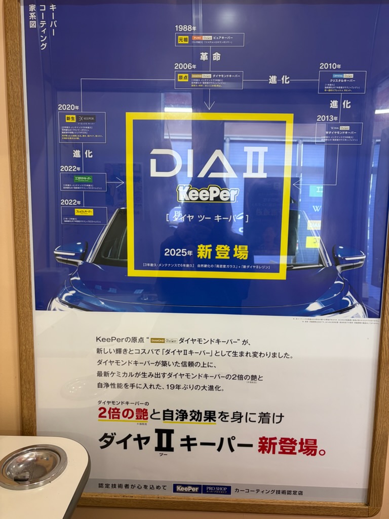 七宝下田においてあるダイヤⅡキーパーの看板