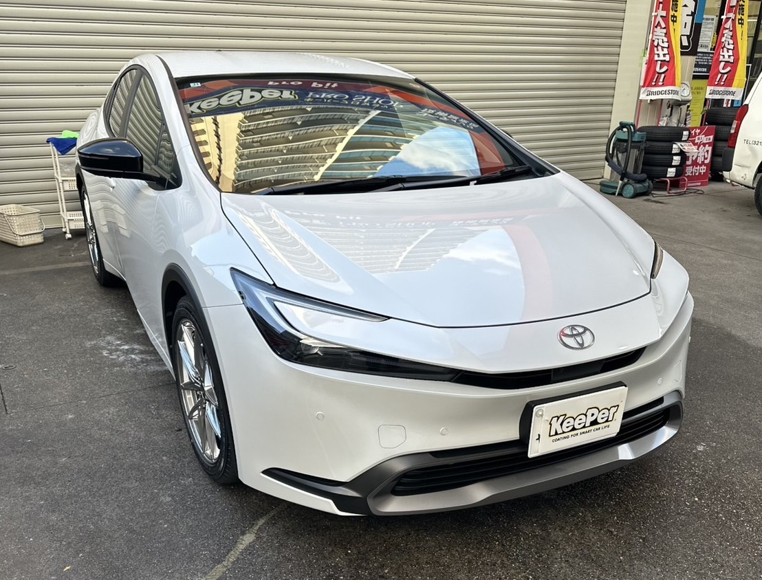 プリウス新車に輝きプラス ダイヤモンドキーパーの魅力✨安全点検も大切に