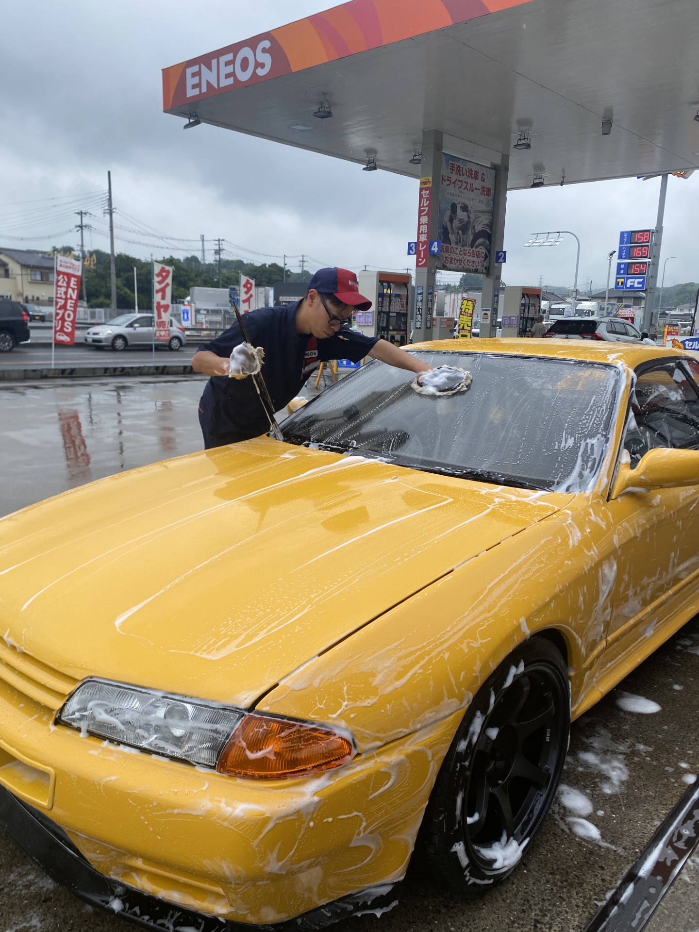 雨の日も安心手洗い洗車で愛車ピカピカに阪和道岸和田インターTS🚗