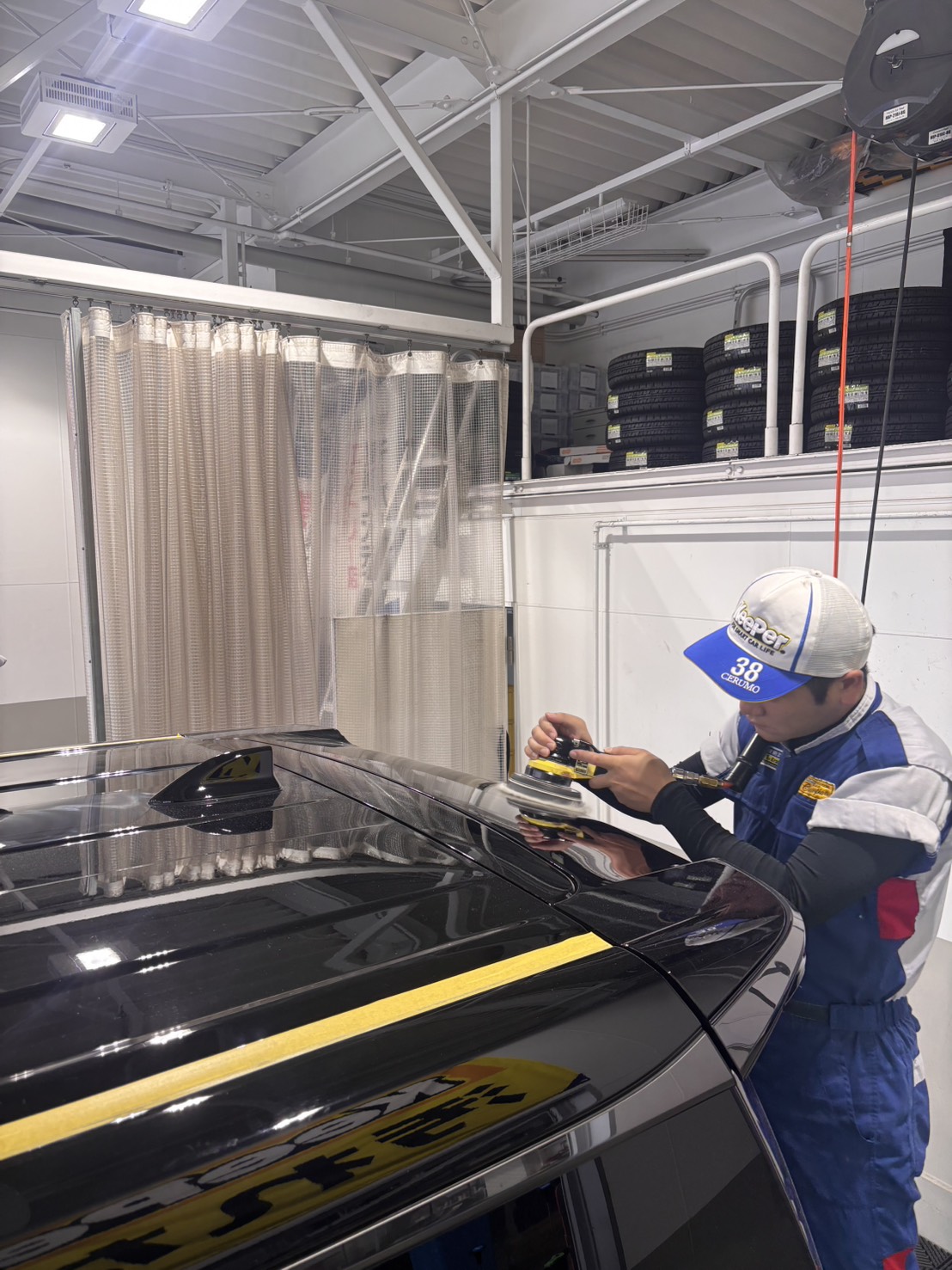 ENEOSウイング大阪南港通り柴谷TSで、ボディ研磨とフレッシュキーパー施工✨
