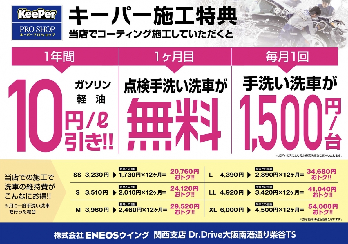 大阪住之江区で安心keeperコーティング点検と春の洗車対策🌸