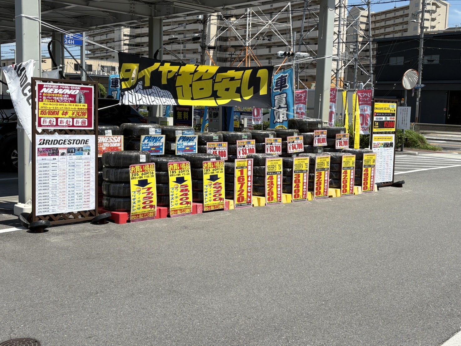 夏のドライブ前に安心！住之江区でタイヤ交換と点検サービス🚗